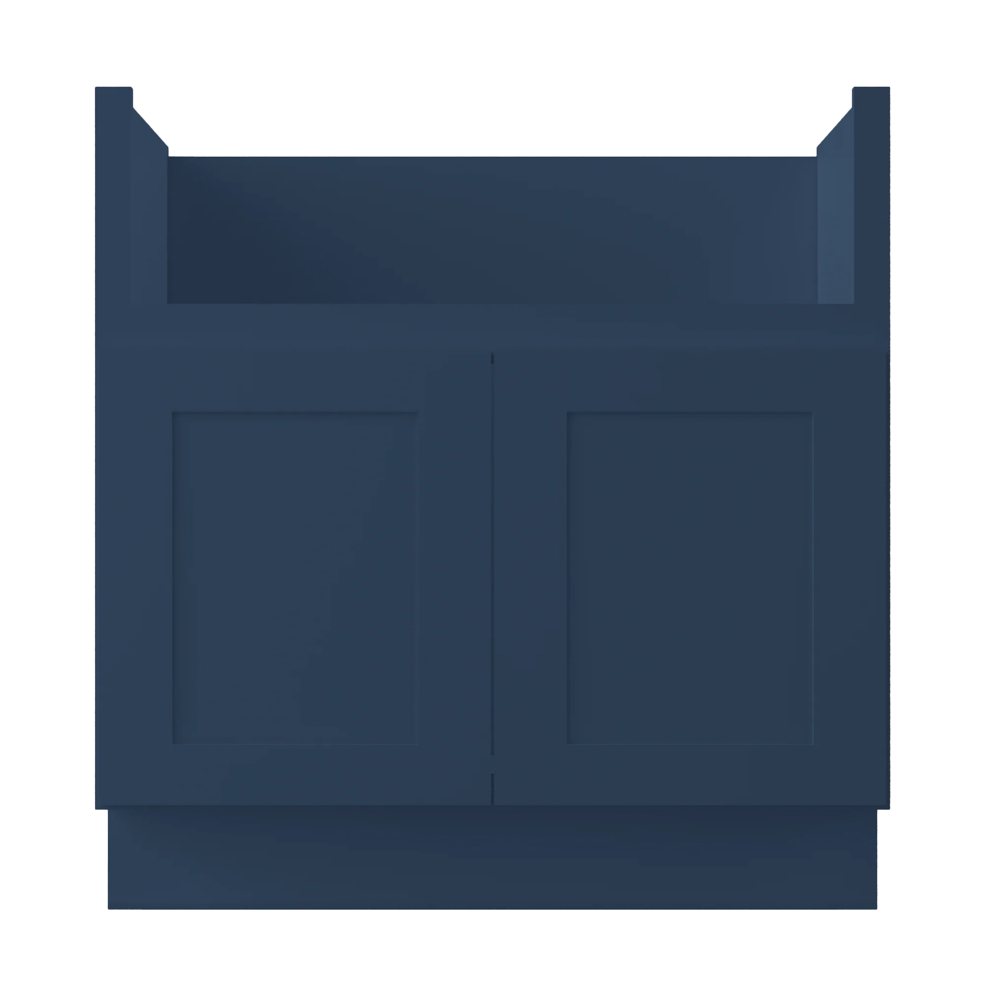 Farmhouse Sink Base Cabinet SBF33 Danbury Blue LessCare 33 in. width - Image 3