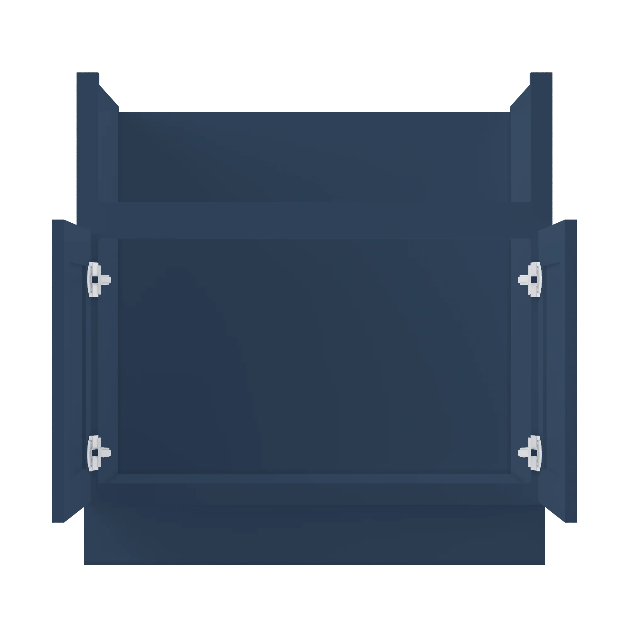 Farmhouse Sink Base Cabinet SBF33 Danbury Blue LessCare 33 in. width - Image 5