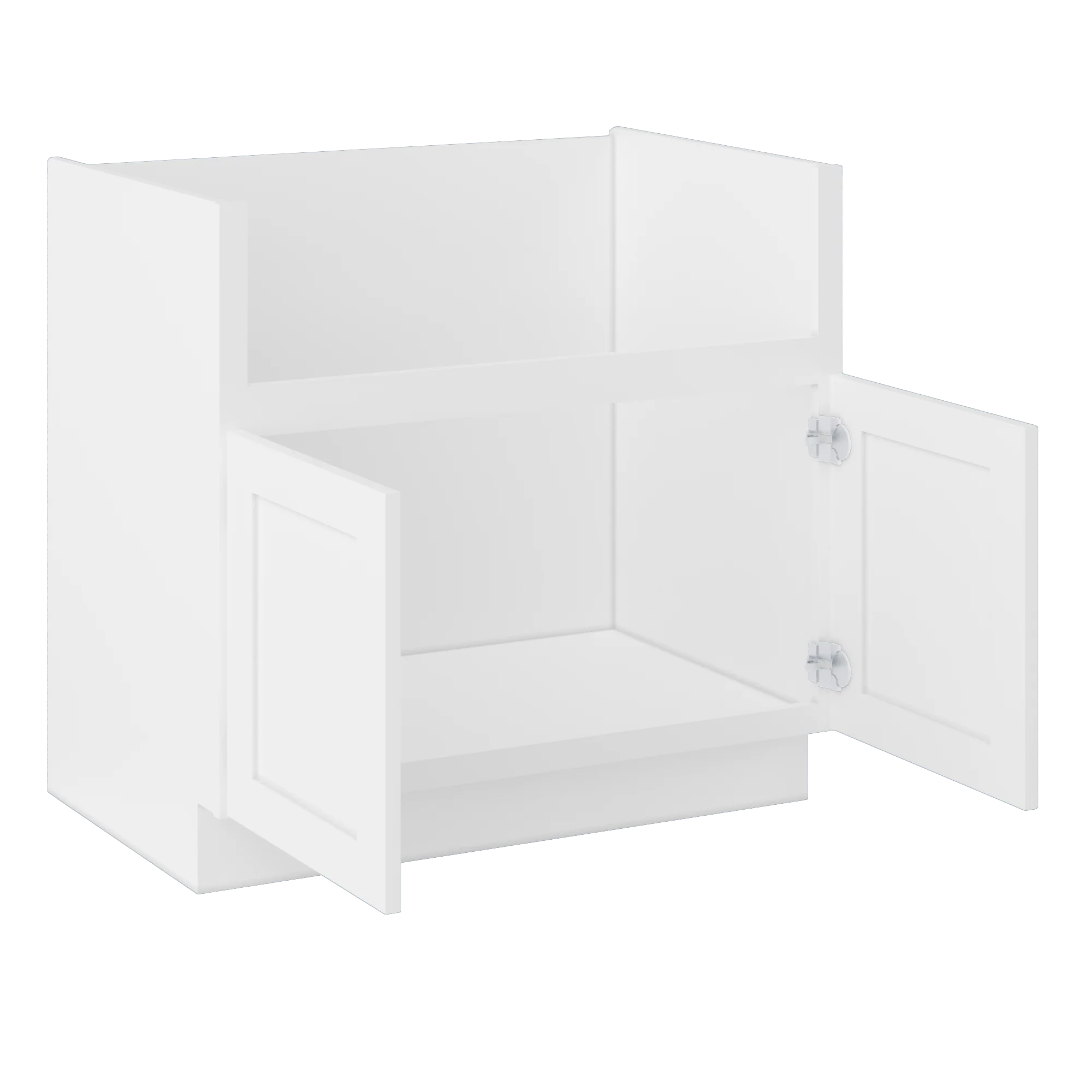 Farmhouse Sink Base Cabinet SBF36 Alpina White LessCare 36 in. width - Image 4