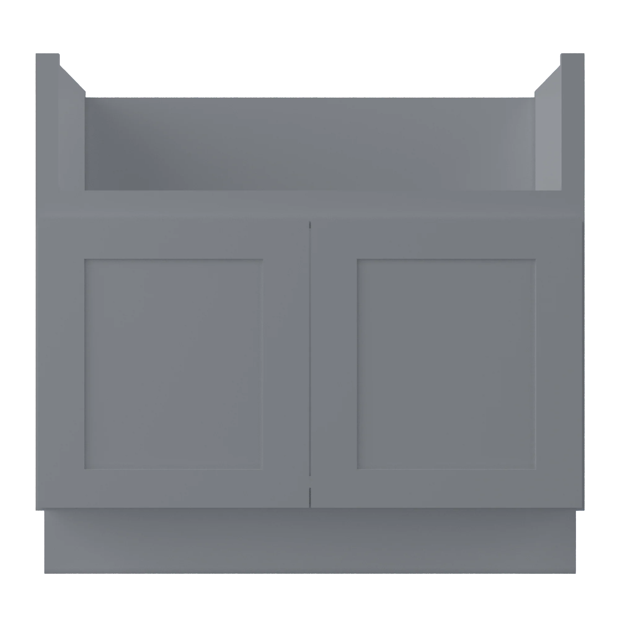 Farmhouse Sink Base Cabinet SBF36 Colonial Gray LessCare 36 in. width - Image 3