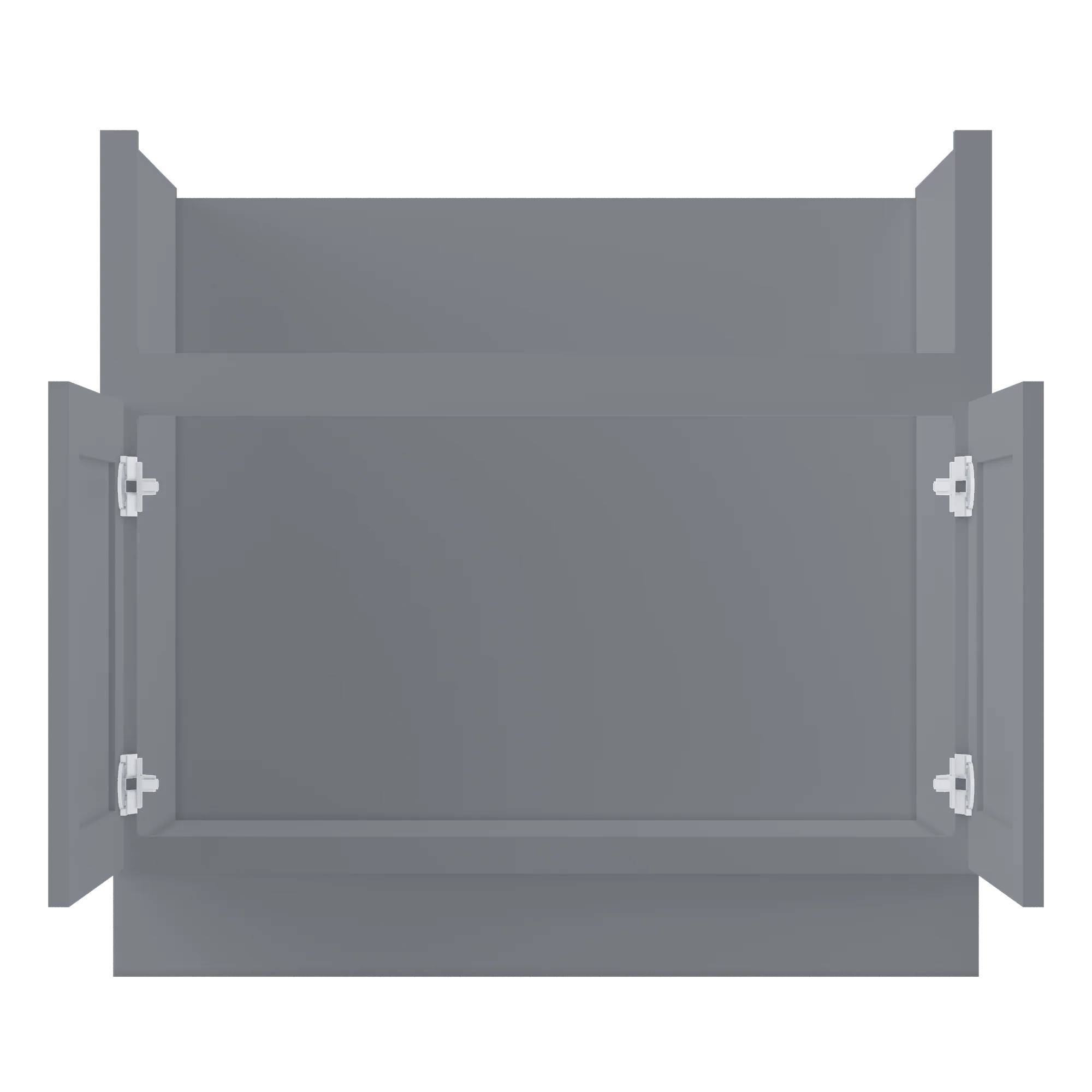 Farmhouse Sink Base Cabinet SBF36 Colonial Gray LessCare 36 in. width - Image 5