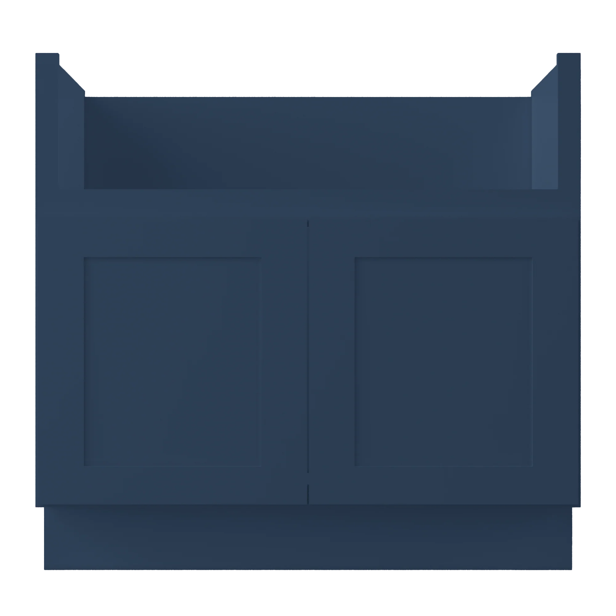 Farmhouse Sink Base Cabinet SBF36 Danbury Blue LessCare 36 in. width - Image 3