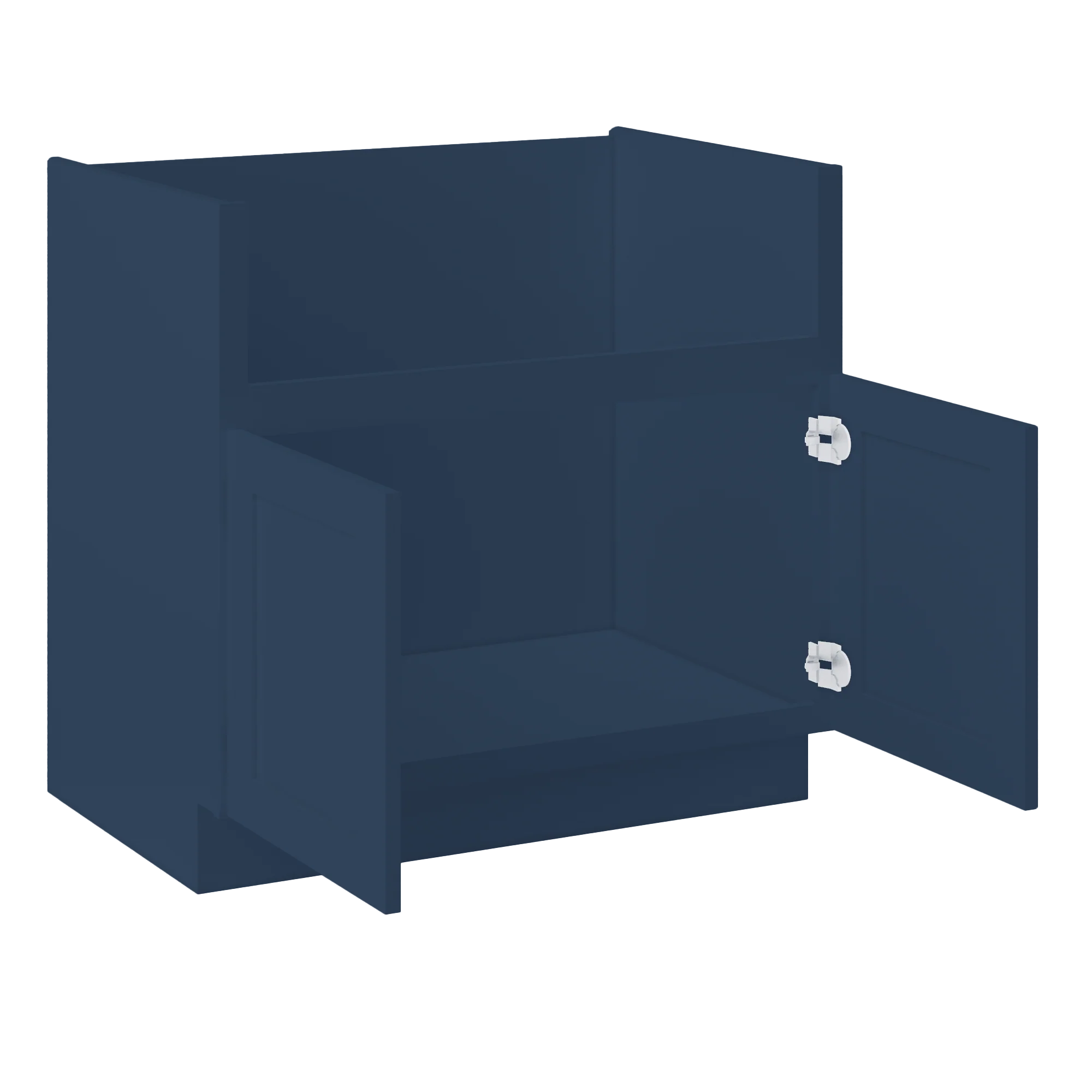 Farmhouse Sink Base Cabinet SBF36 Danbury Blue LessCare 36 in. width - Image 4