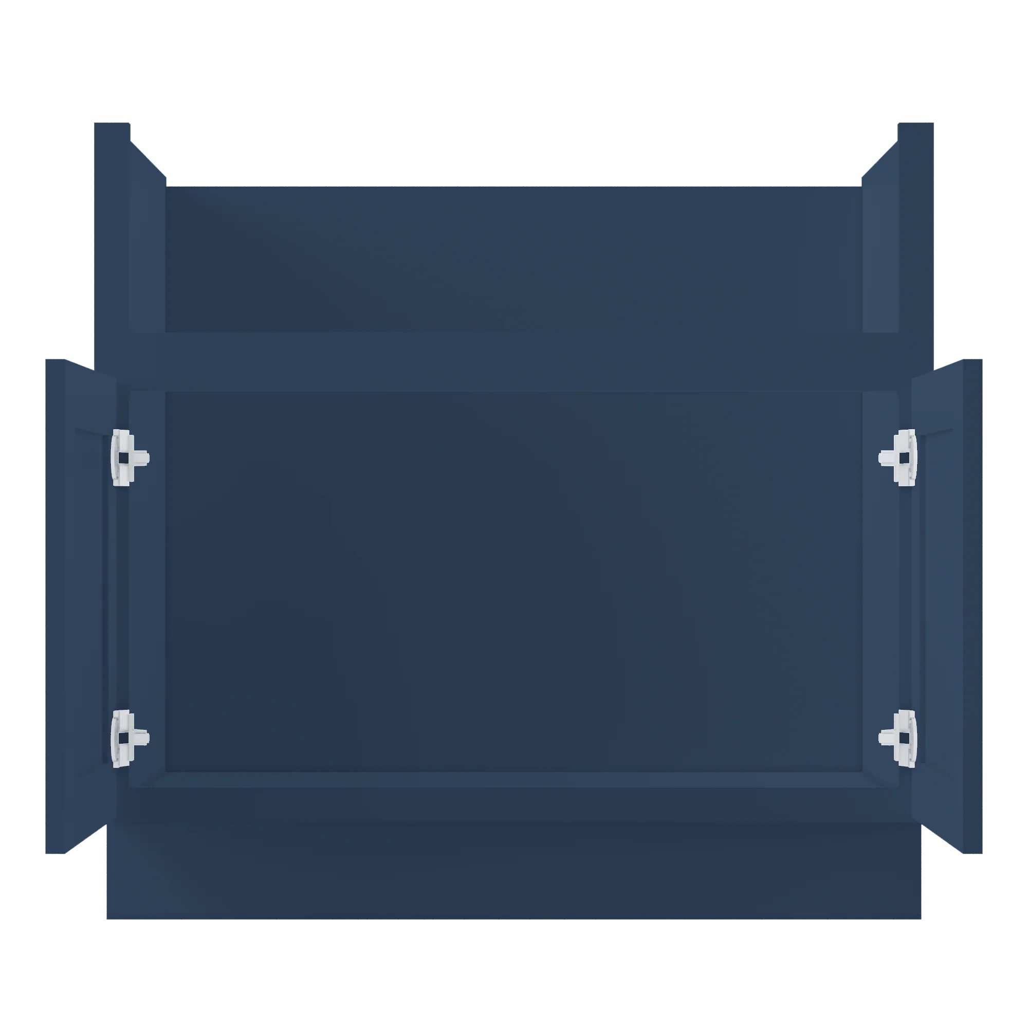 Farmhouse Sink Base Cabinet SBF36 Danbury Blue LessCare 36 in. width - Image 5