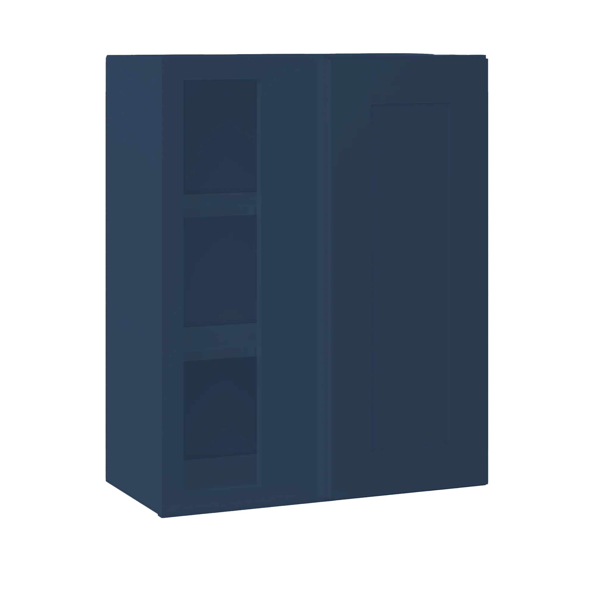 Square Corner Wall Blind Reversible Kitchen Cabinet SC2430 Danbury Blue LessCare 24 in. width 30 in. height 12 in. depth - Image 2