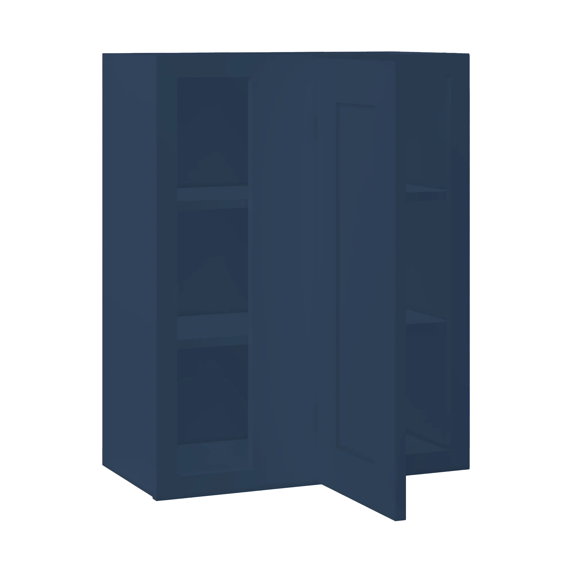 Square Corner Wall Blind Reversible Kitchen Cabinet SC2430 Danbury Blue LessCare 24 in. width 30 in. height 12 in. depth - Image 4