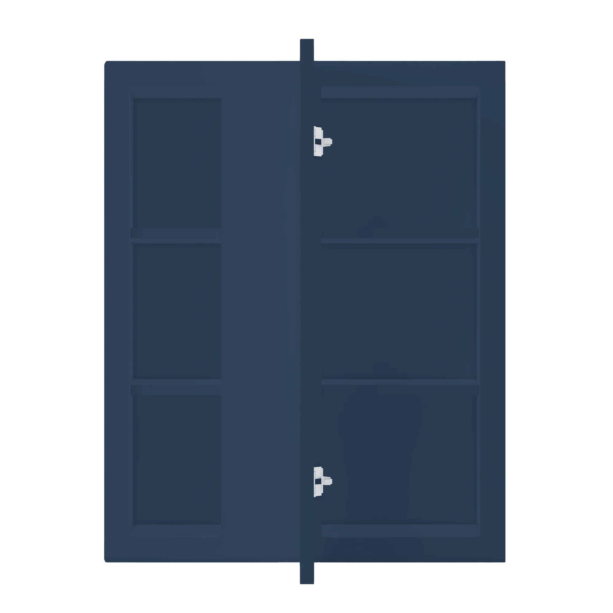 Square Corner Wall Blind Reversible Kitchen Cabinet SC2430 Danbury Blue LessCare 24 in. width 30 in. height 12 in. depth - Image 5