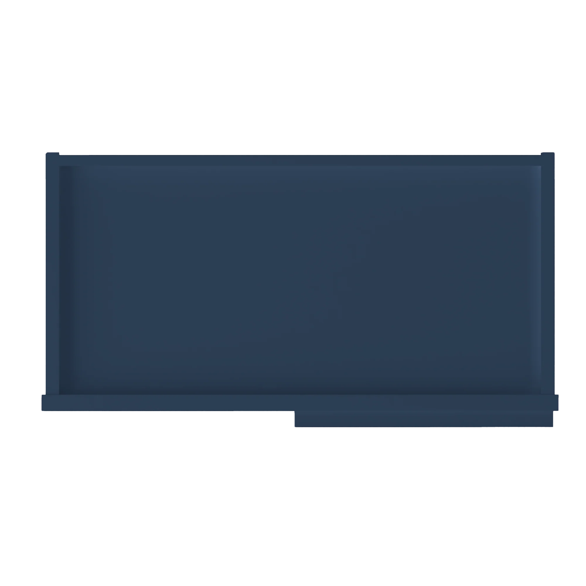 Square Corner Wall Blind Reversible Kitchen Cabinet SC2430 Danbury Blue LessCare 24 in. width 30 in. height 12 in. depth - Image 6