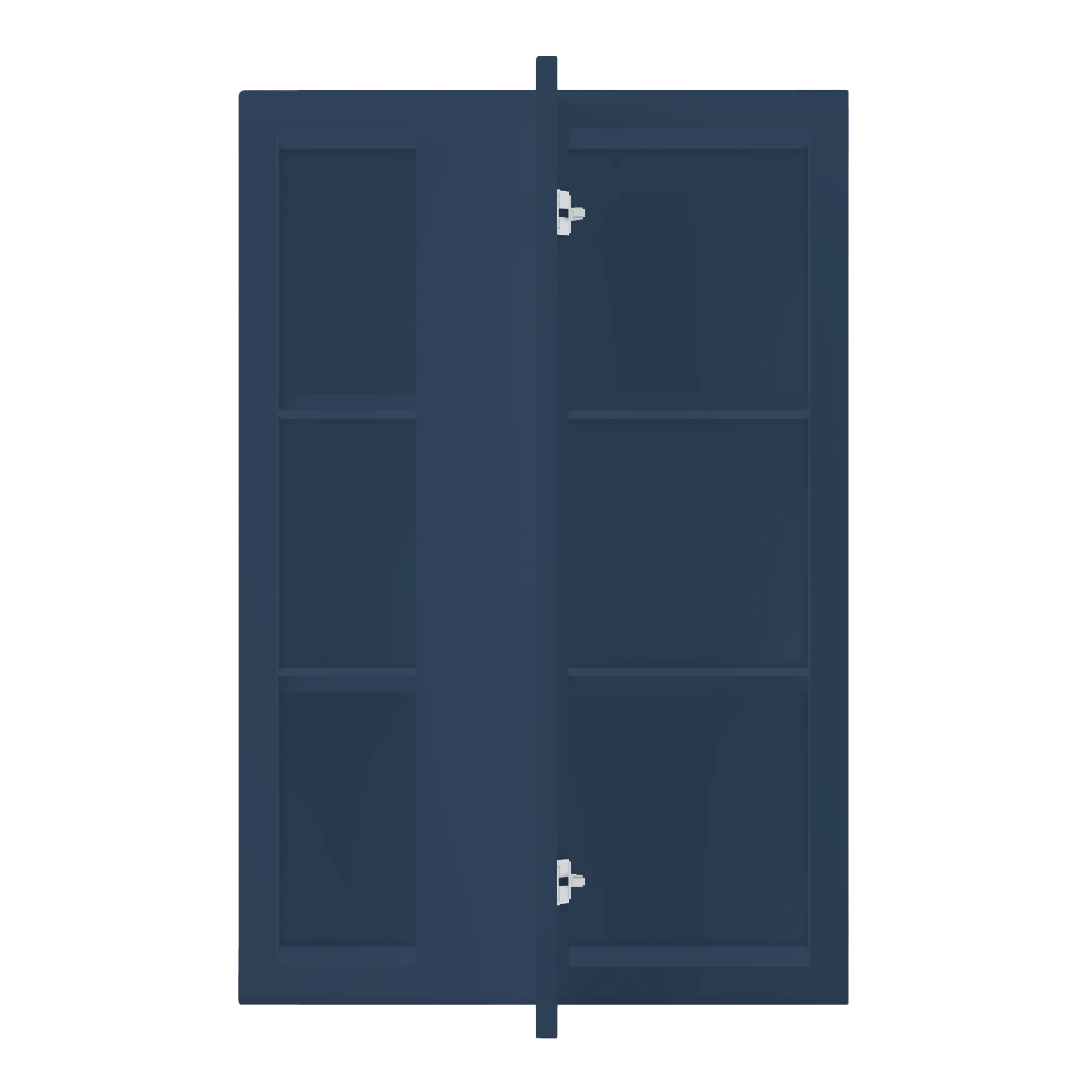 Square Corner Wall Blind Reversible Kitchen Cabinet SC2436 Danbury Blue LessCare 24 in. width 36 in. height 12 in. depth - Image 5