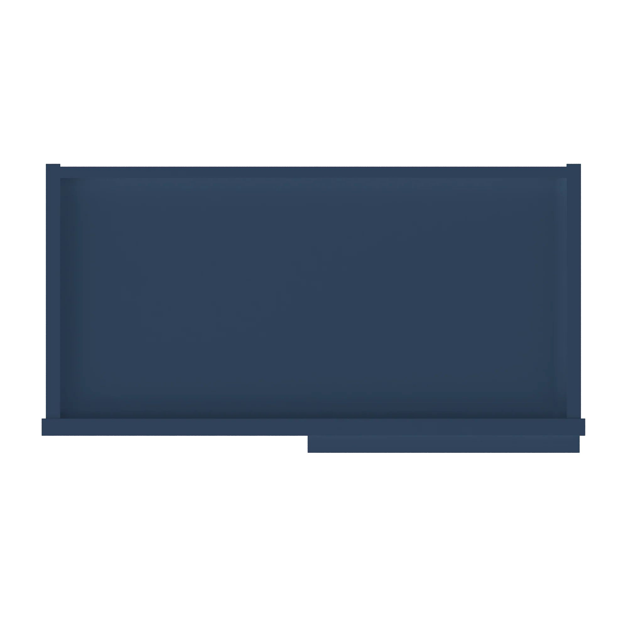 Square Corner Wall Blind Reversible Kitchen Cabinet SC2436 Danbury Blue LessCare 24 in. width 36 in. height 12 in. depth - Image 6