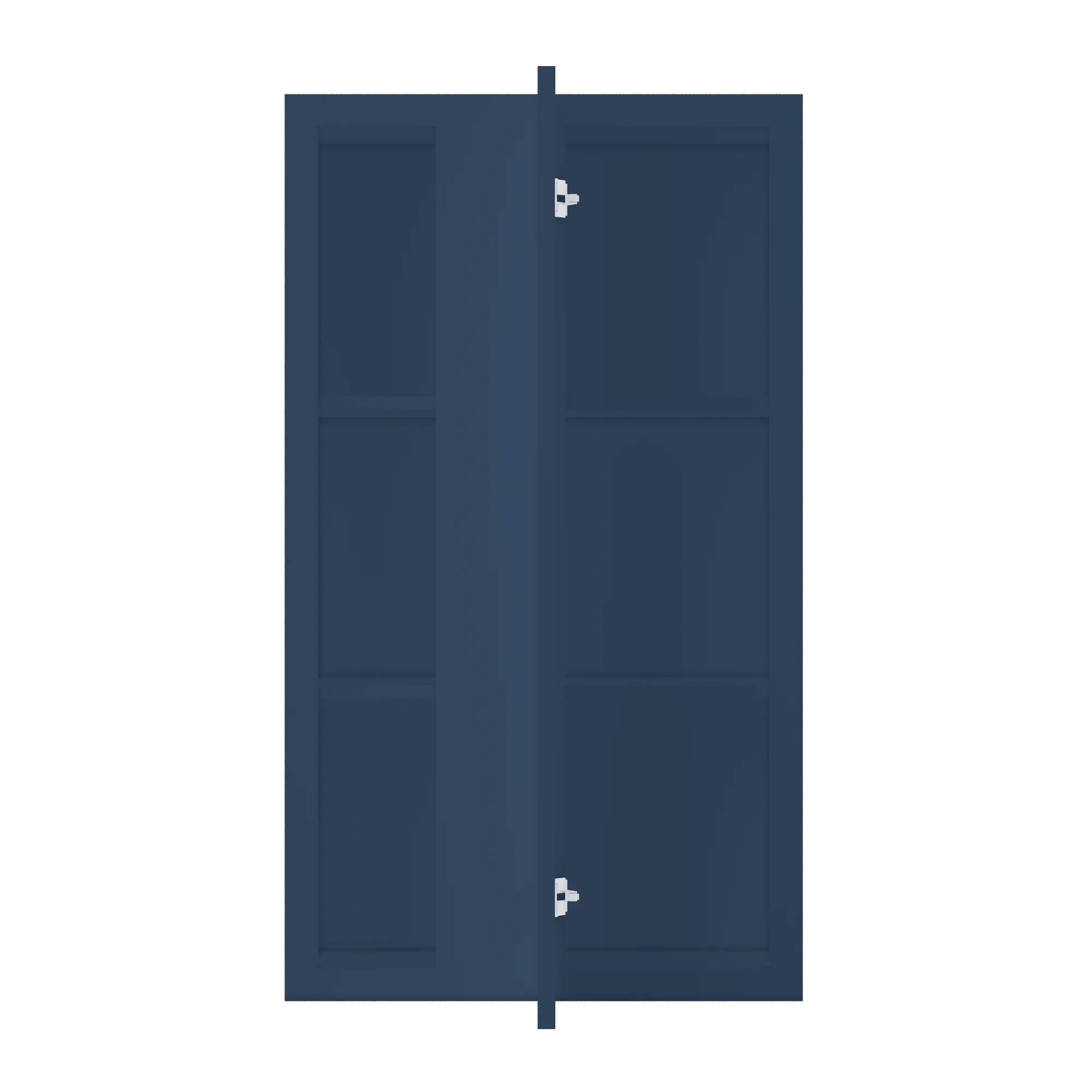 Square Corner Wall Blind Reversible Kitchen Cabinet SC2442 Danbury Blue LessCare 24 in. width 42 in. height 12 in. depth - Image 5