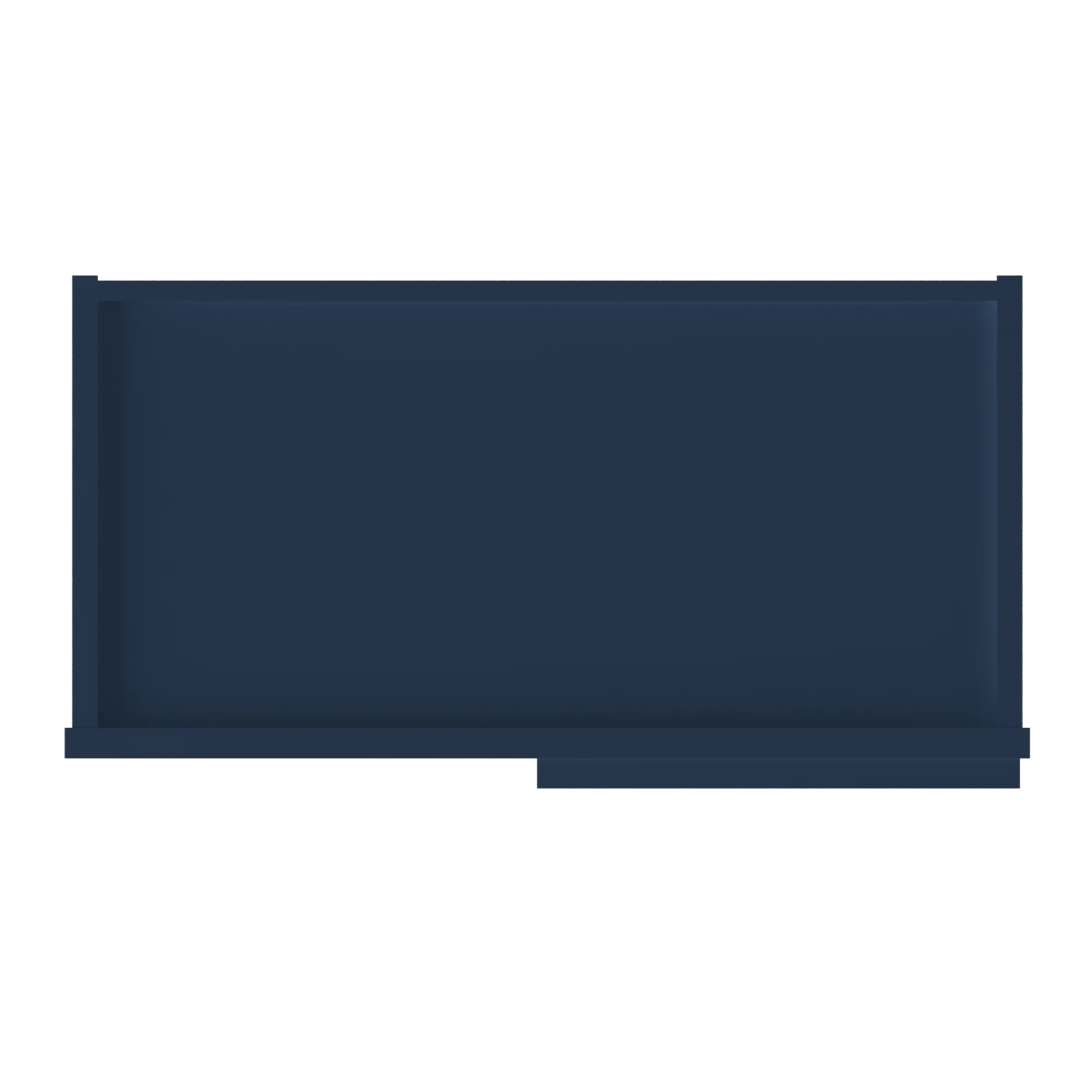 Square Corner Wall Blind Reversible Kitchen Cabinet SC2442 Danbury Blue LessCare 24 in. width 42 in. height 12 in. depth - Image 6