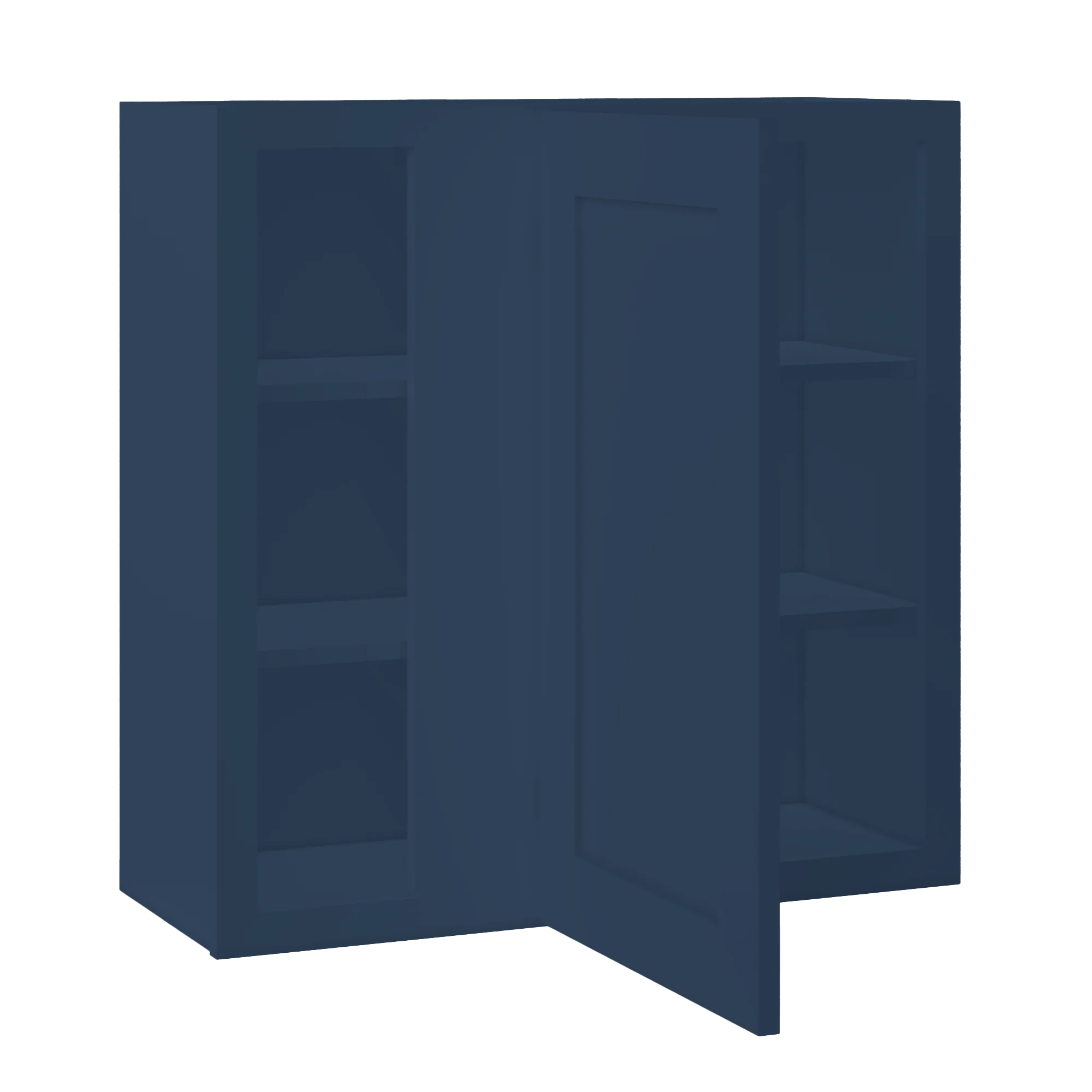 Square Corner Wall Blind Reversible Kitchen Cabinet SC3030 Danbury Blue LessCare 30 in. width 30 in. height 12 in. depth - Image 4