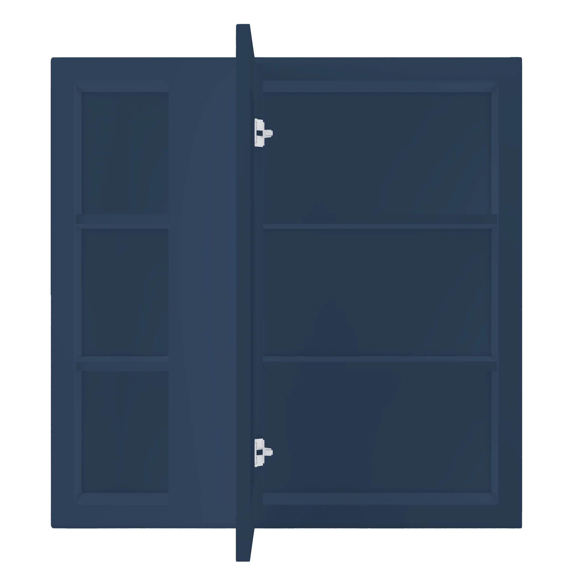 Square Corner Wall Blind Reversible Kitchen Cabinet SC3030 Danbury Blue LessCare 30 in. width 30 in. height 12 in. depth - Image 5