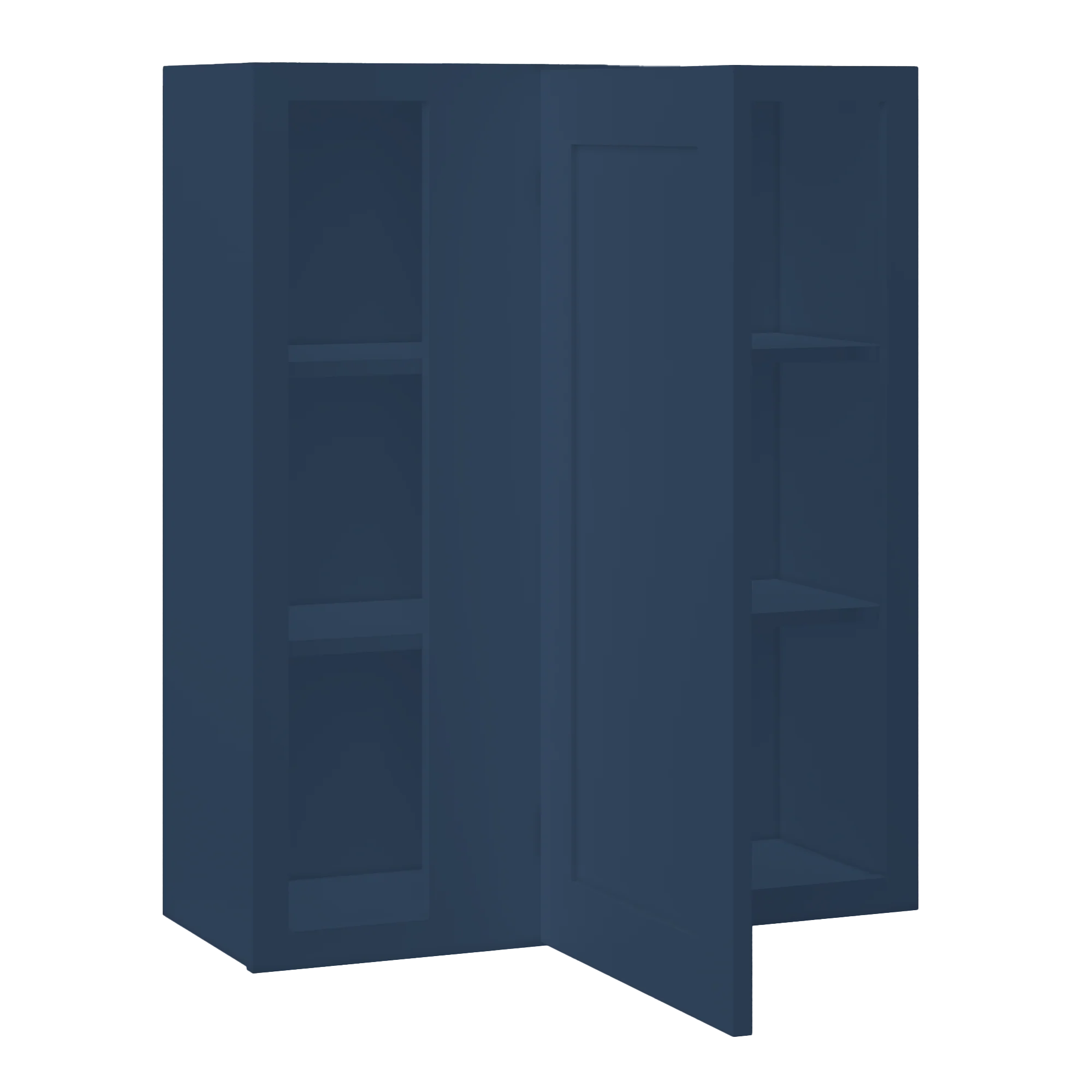 Square Corner Wall Blind Reversible Kitchen Cabinet SC3036 Danbury Blue LessCare 30 in. width 36 in. height 12 in. depth - Image 4