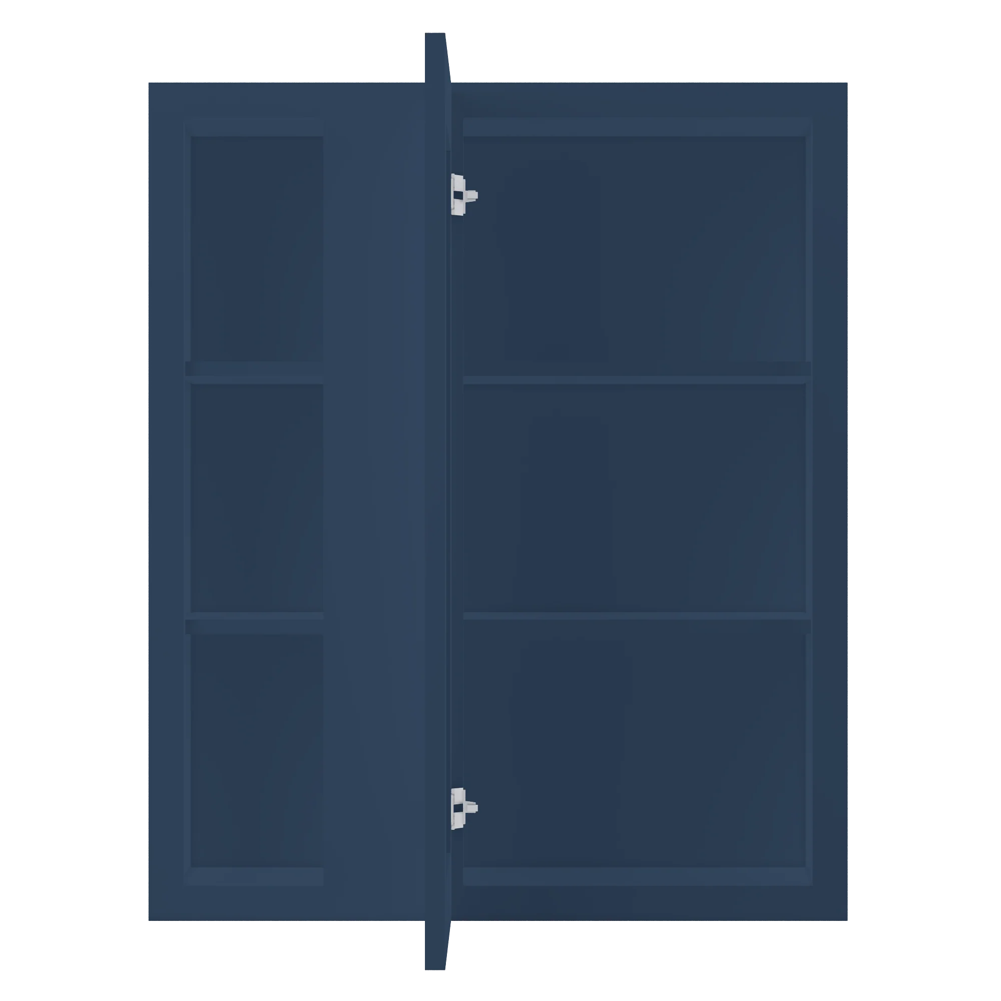 Square Corner Wall Blind Reversible Kitchen Cabinet SC3036 Danbury Blue LessCare 30 in. width 36 in. height 12 in. depth - Image 5
