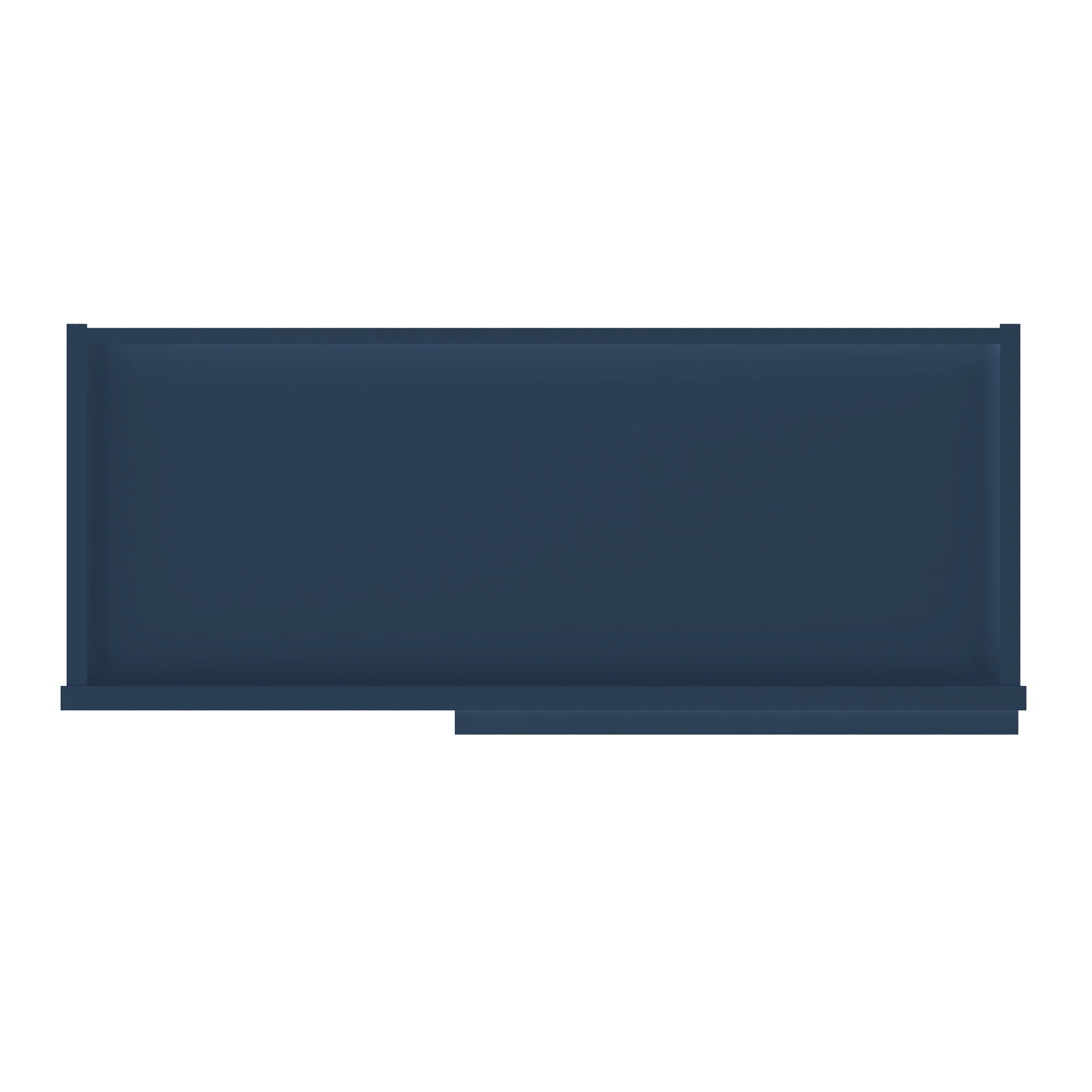 Square Corner Wall Blind Reversible Kitchen Cabinet SC3036 Danbury Blue LessCare 30 in. width 36 in. height 12 in. depth - Image 6