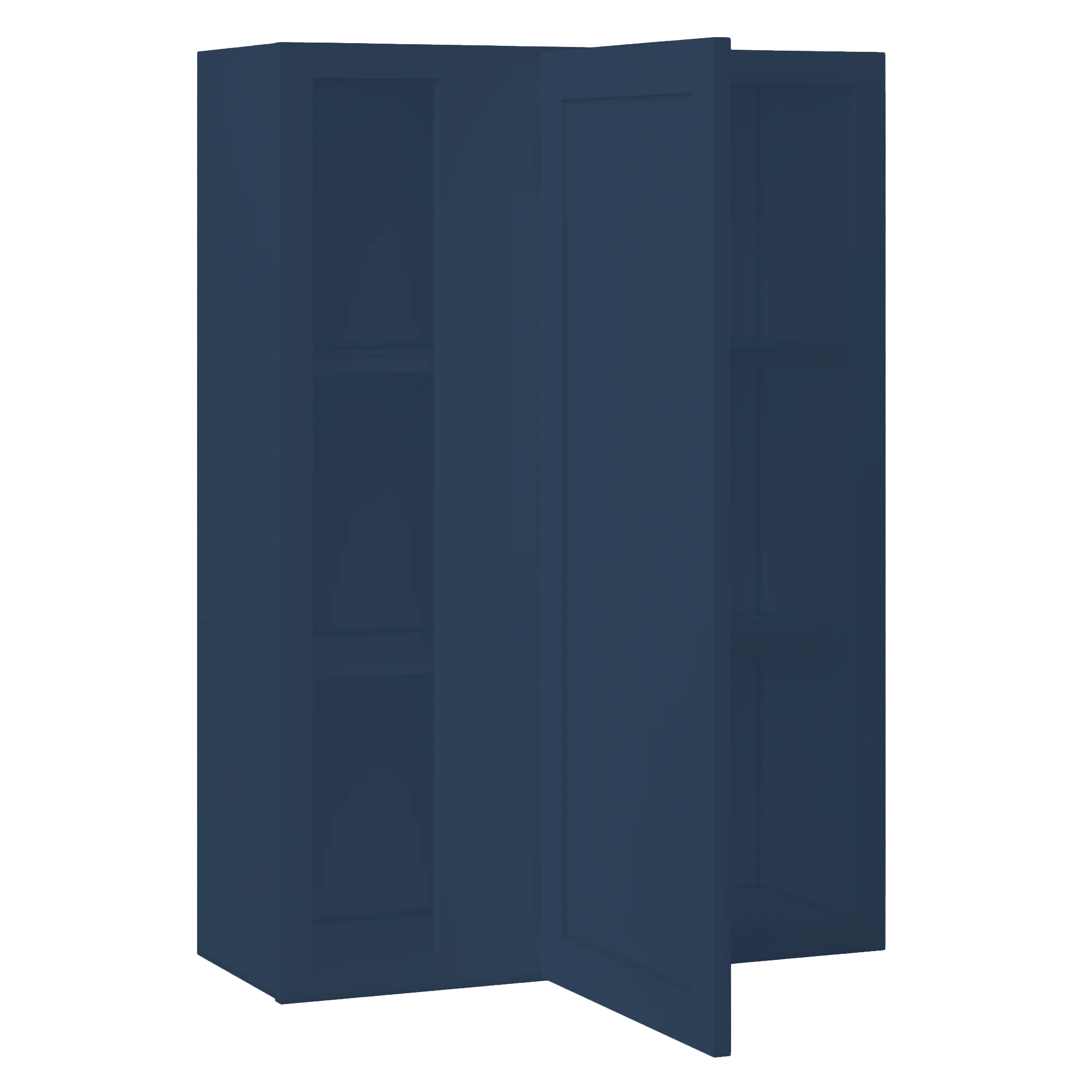 Square Corner Wall Blind Reversible Kitchen Cabinet SC3042 Danbury Blue LessCare 30 in. width 42 in. height 12 in. depth - Image 4