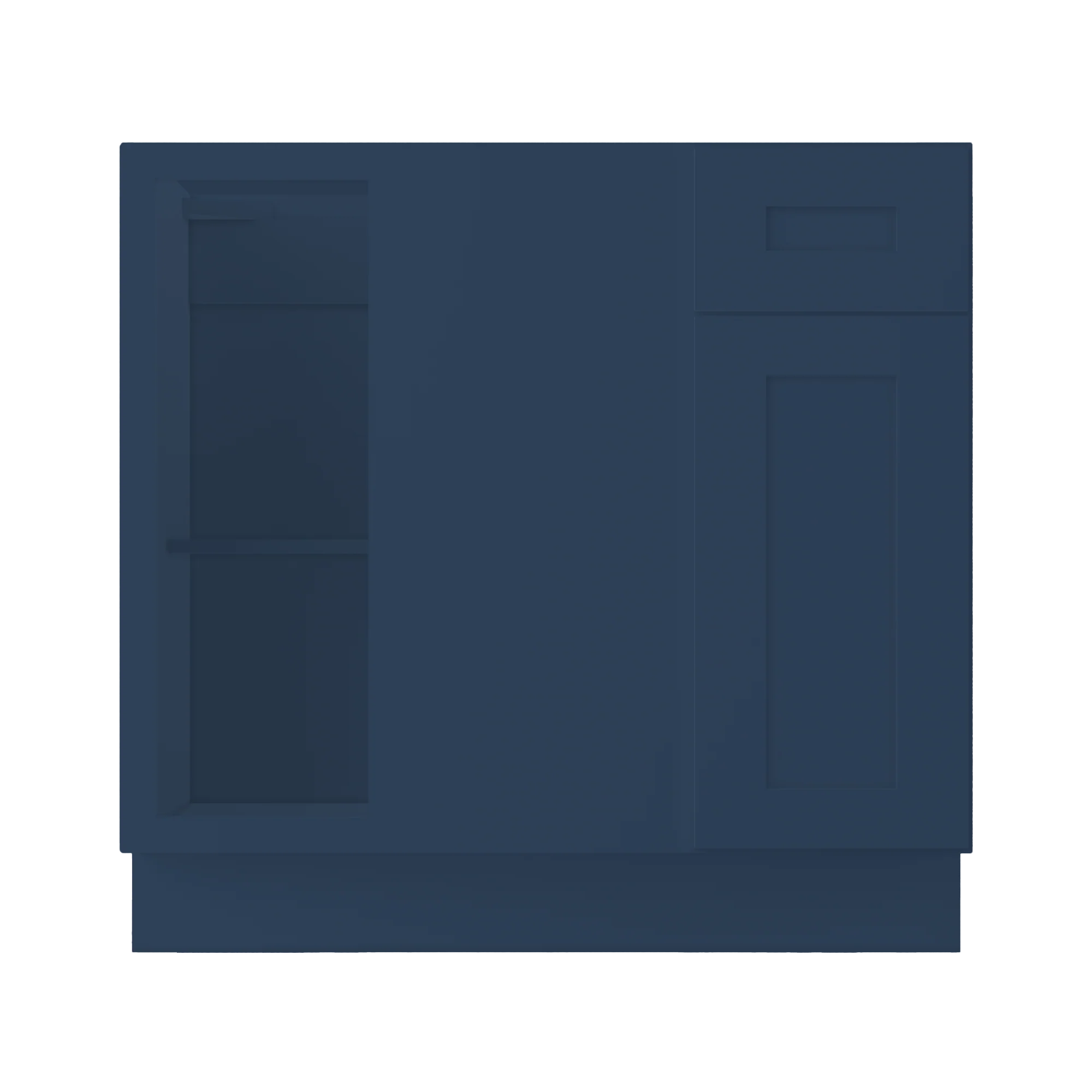 Blind Corner Base Kitchen Cabinet SCB36 Danbury Blue LessCare 36 in. width 34.5 in. height 24 in. depth - Image 3