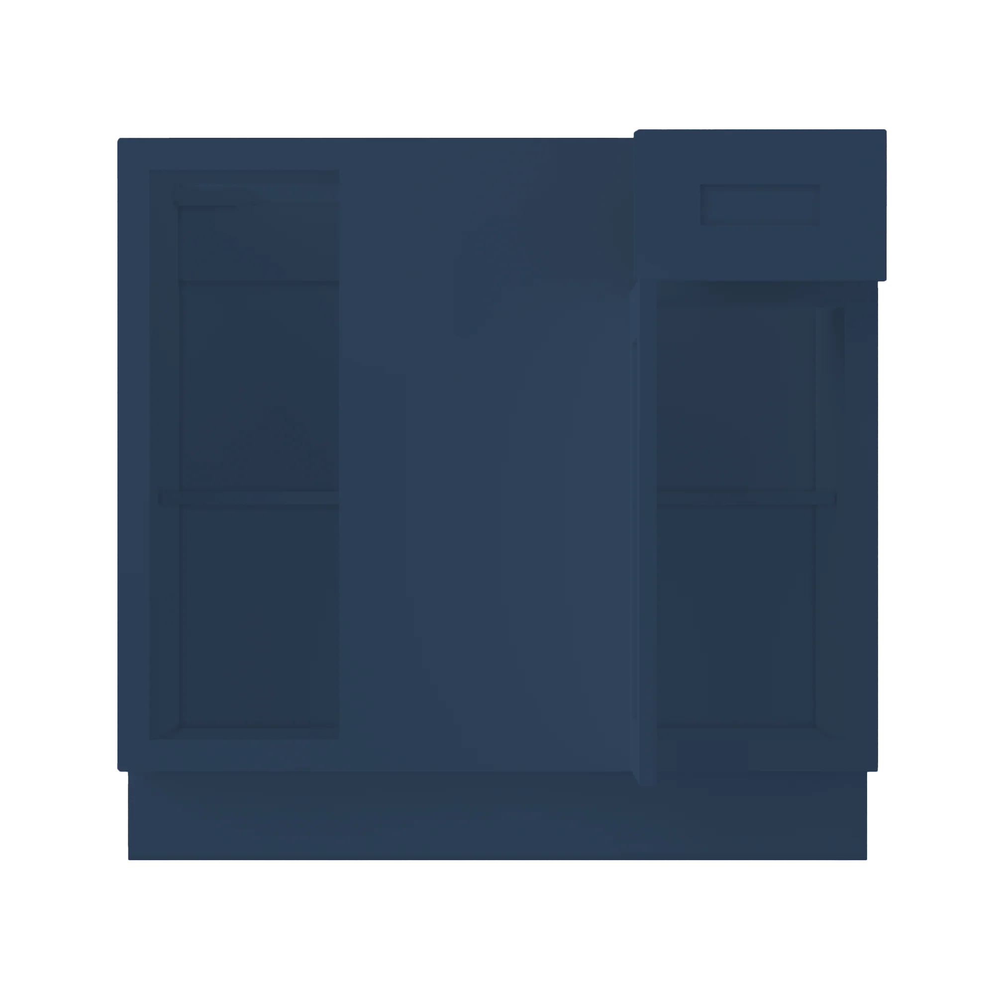 Blind Corner Base Kitchen Cabinet SCB36 Danbury Blue LessCare 36 in. width 34.5 in. height 24 in. depth - Image 5