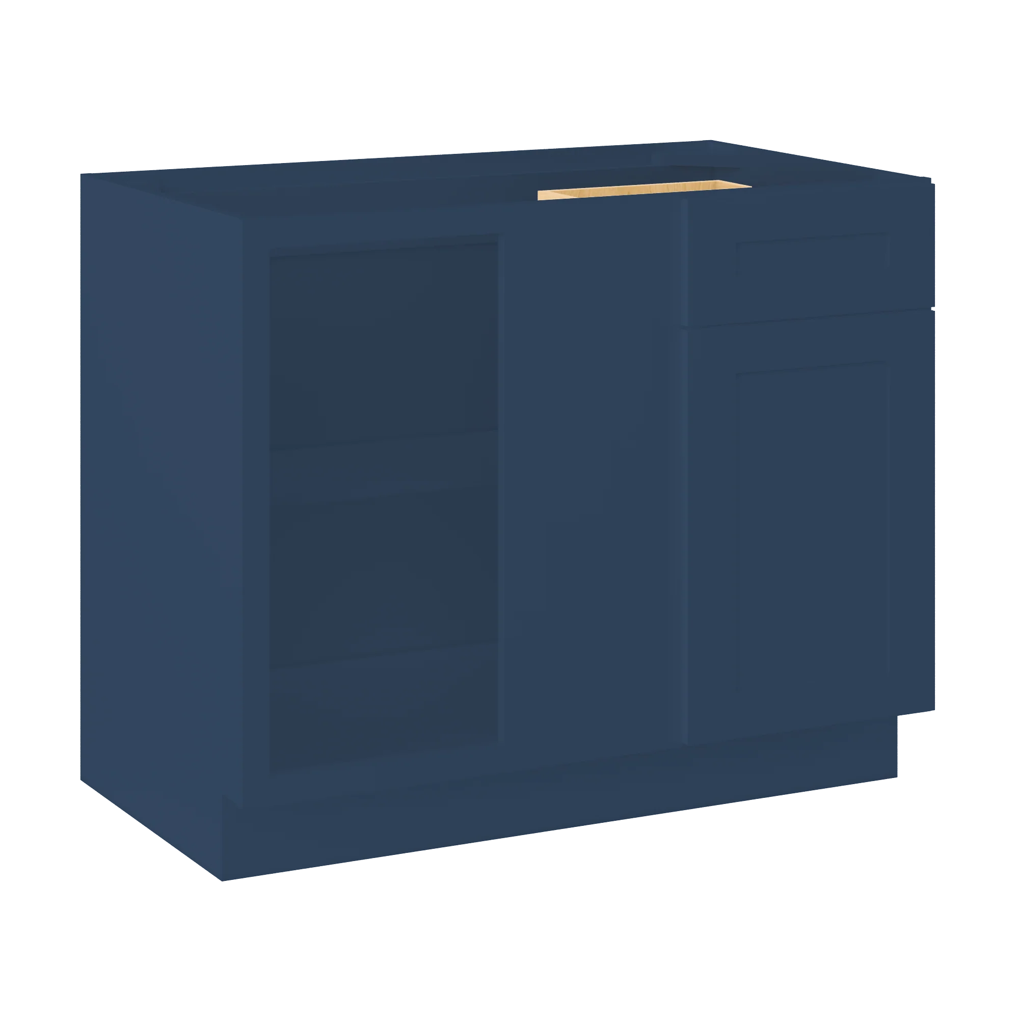 Blind Corner Base Kitchen Cabinet SCB42 Danbury Blue LessCare 42 in. width 34.5 in. height 24 in. depth - Image 2