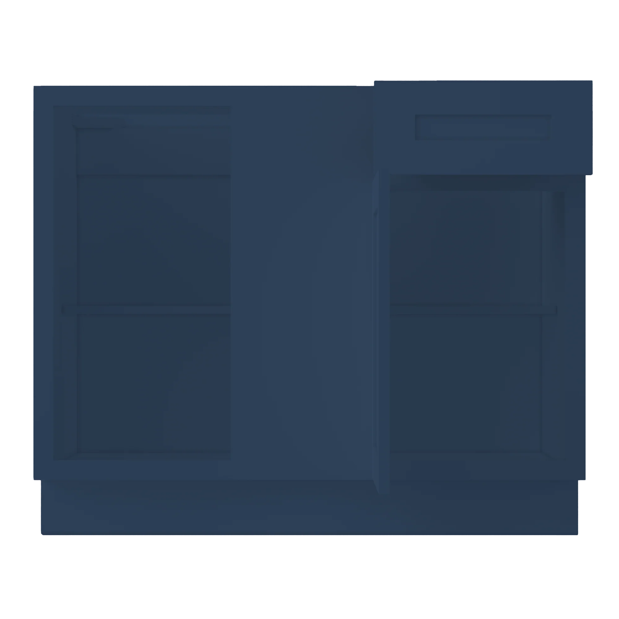 Blind Corner Base Kitchen Cabinet SCB42 Danbury Blue LessCare 42 in. width 34.5 in. height 24 in. depth - Image 5