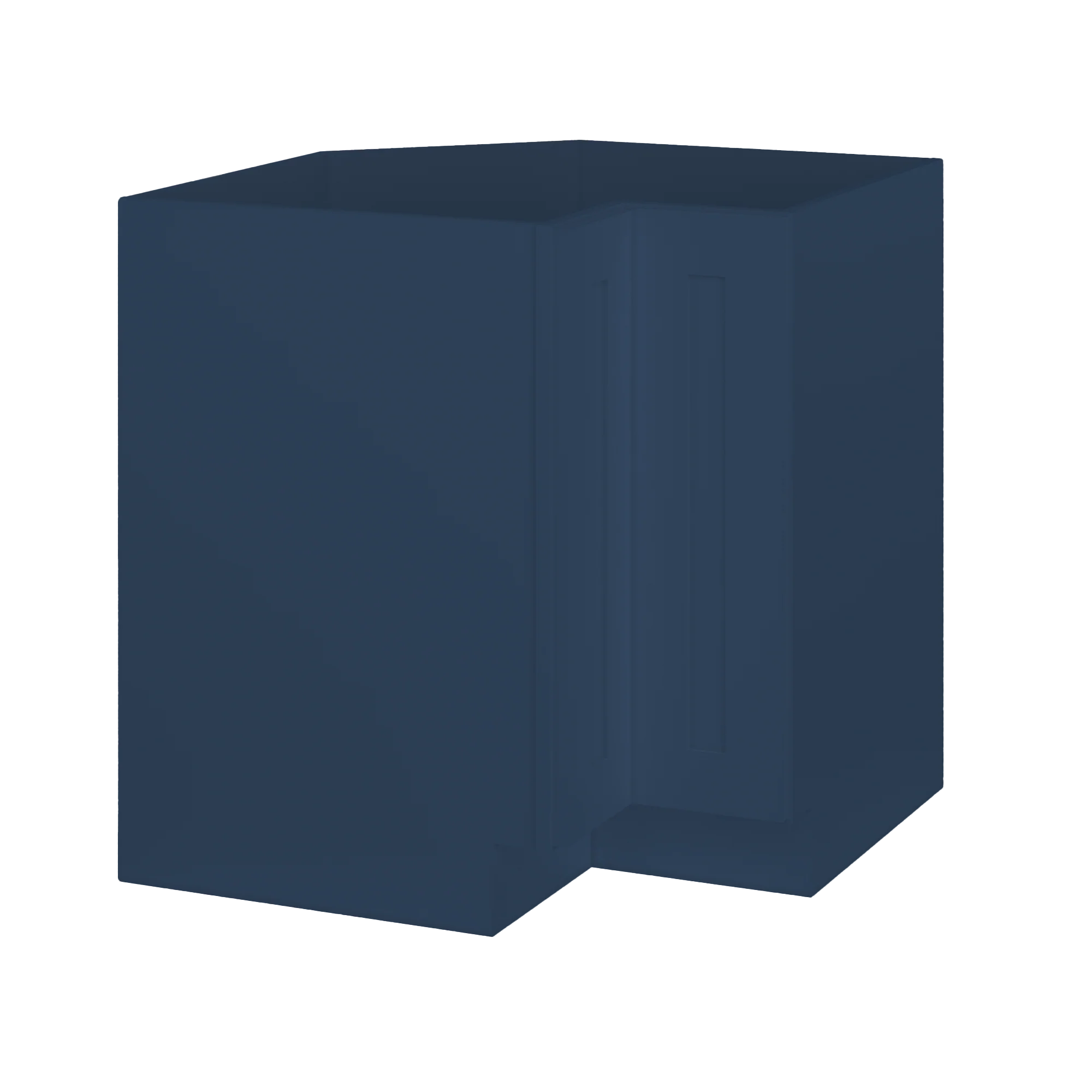 Lazy Suzan Base Kitchen Cabinet SCER33 Danbury Blue LessCare 34.5 in. height 33 in. depth - Image 2