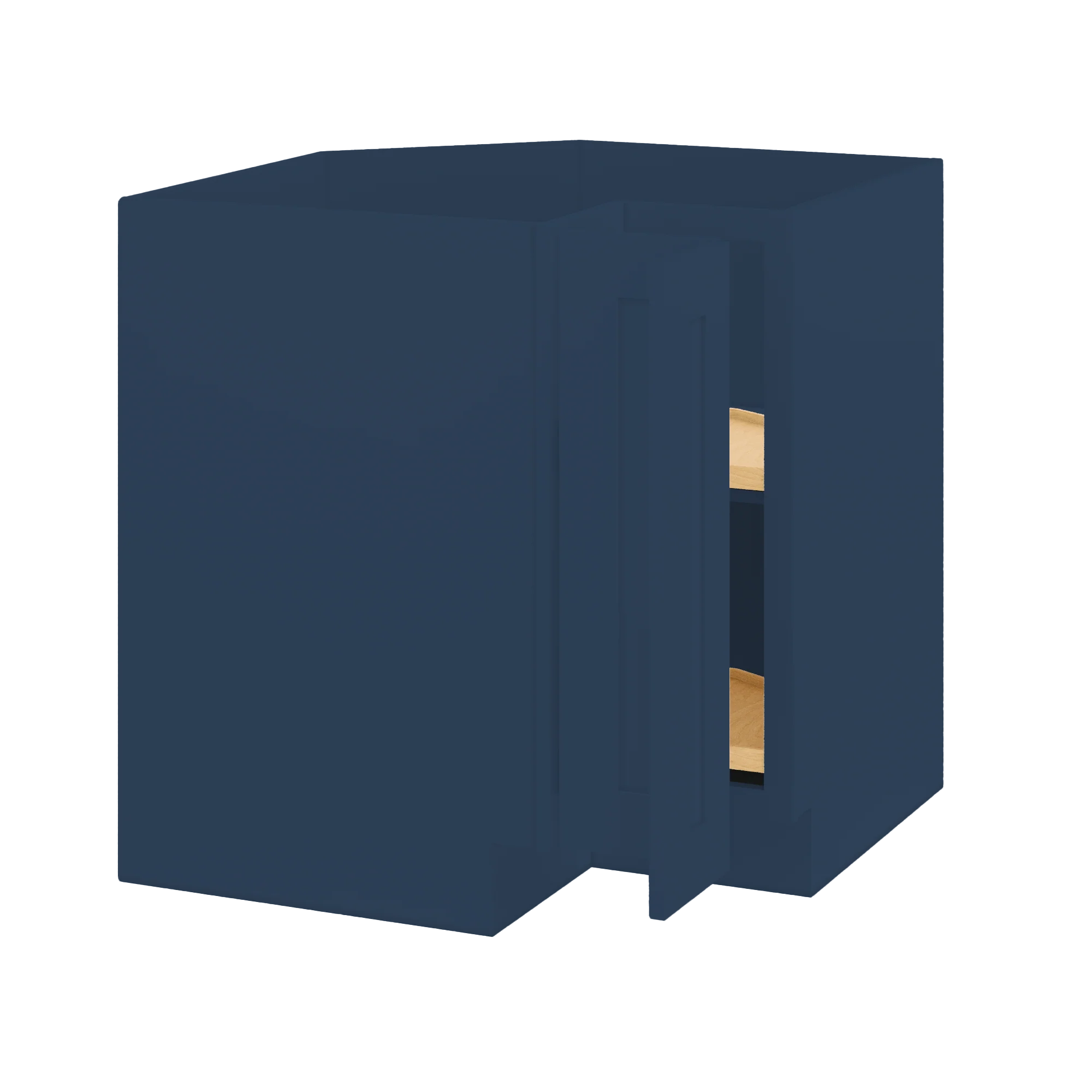 Lazy Suzan Base Kitchen Cabinet SCER33 Danbury Blue LessCare 34.5 in. height 33 in. depth - Image 4