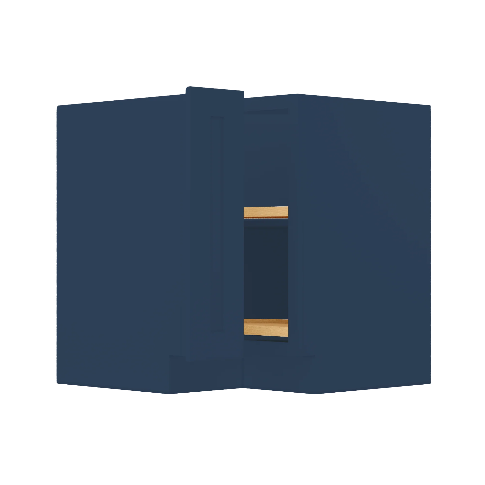 Lazy Suzan Base Kitchen Cabinet SCER33 Danbury Blue LessCare 34.5 in. height 33 in. depth - Image 5