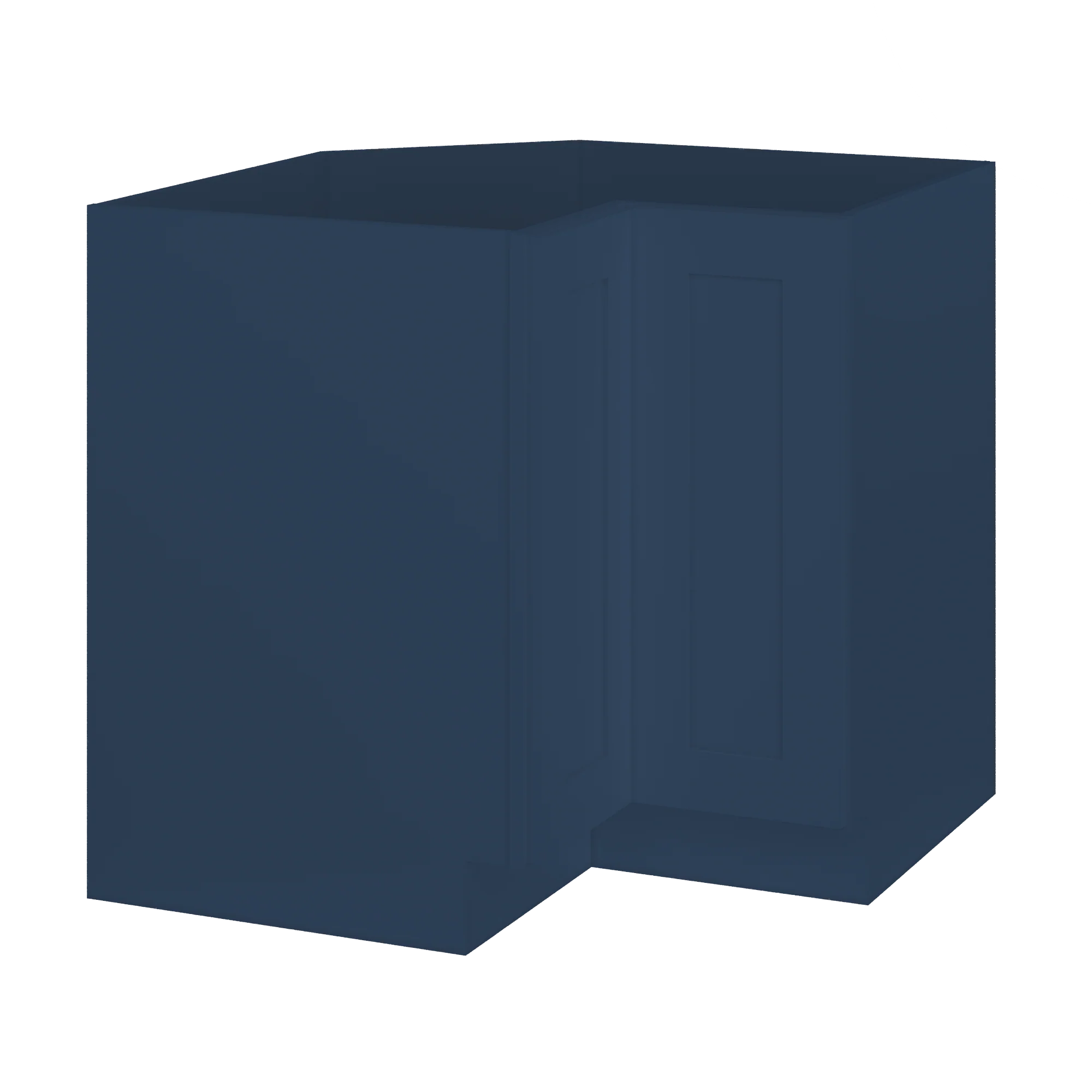 Lazy Suzan Base Kitchen Cabinet SCER36 Danbury Blue LessCare 34.5 in. height 36 in. depth - Image 2