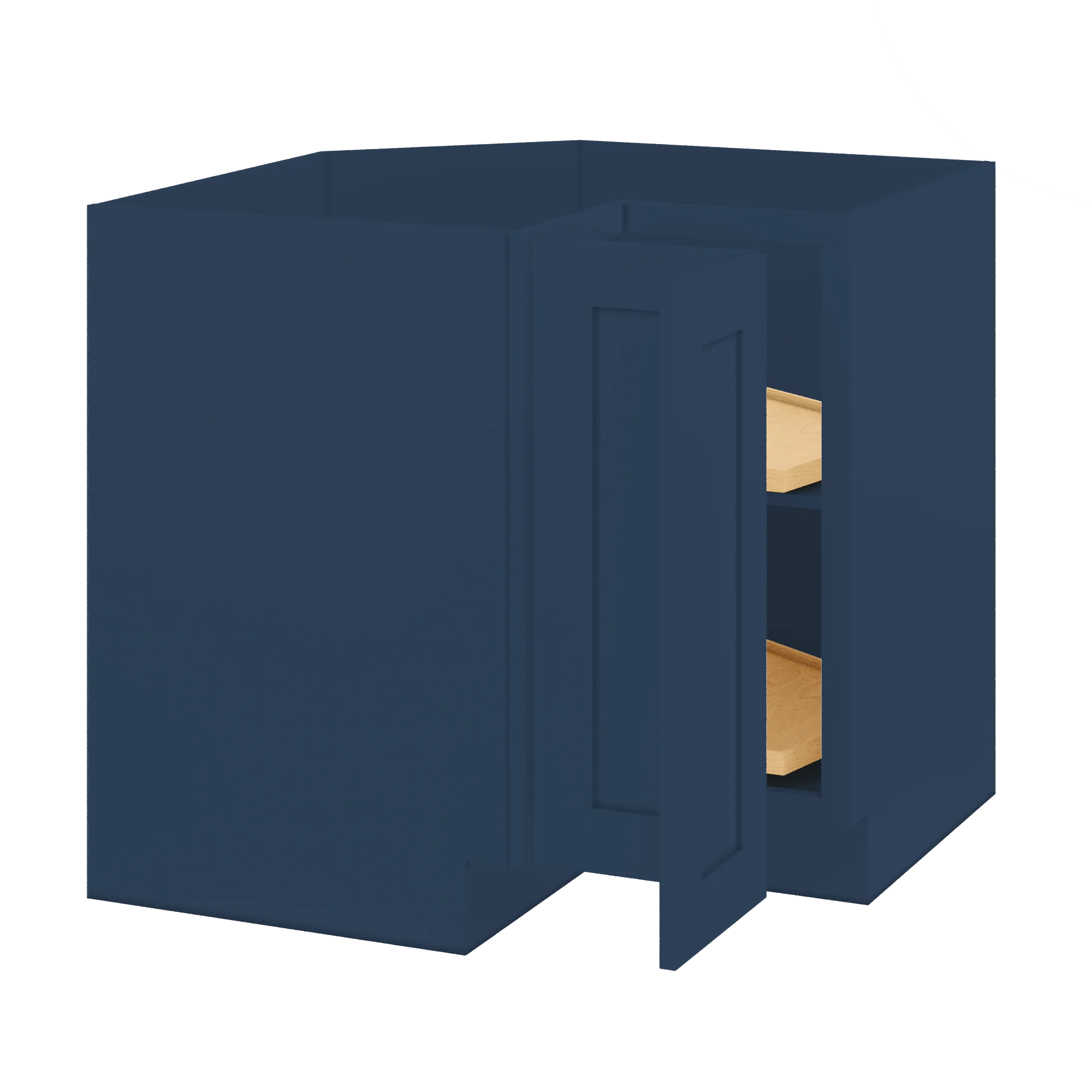 Lazy Suzan Base Kitchen Cabinet SCER36 Danbury Blue LessCare 34.5 in. height 36 in. depth - Image 4