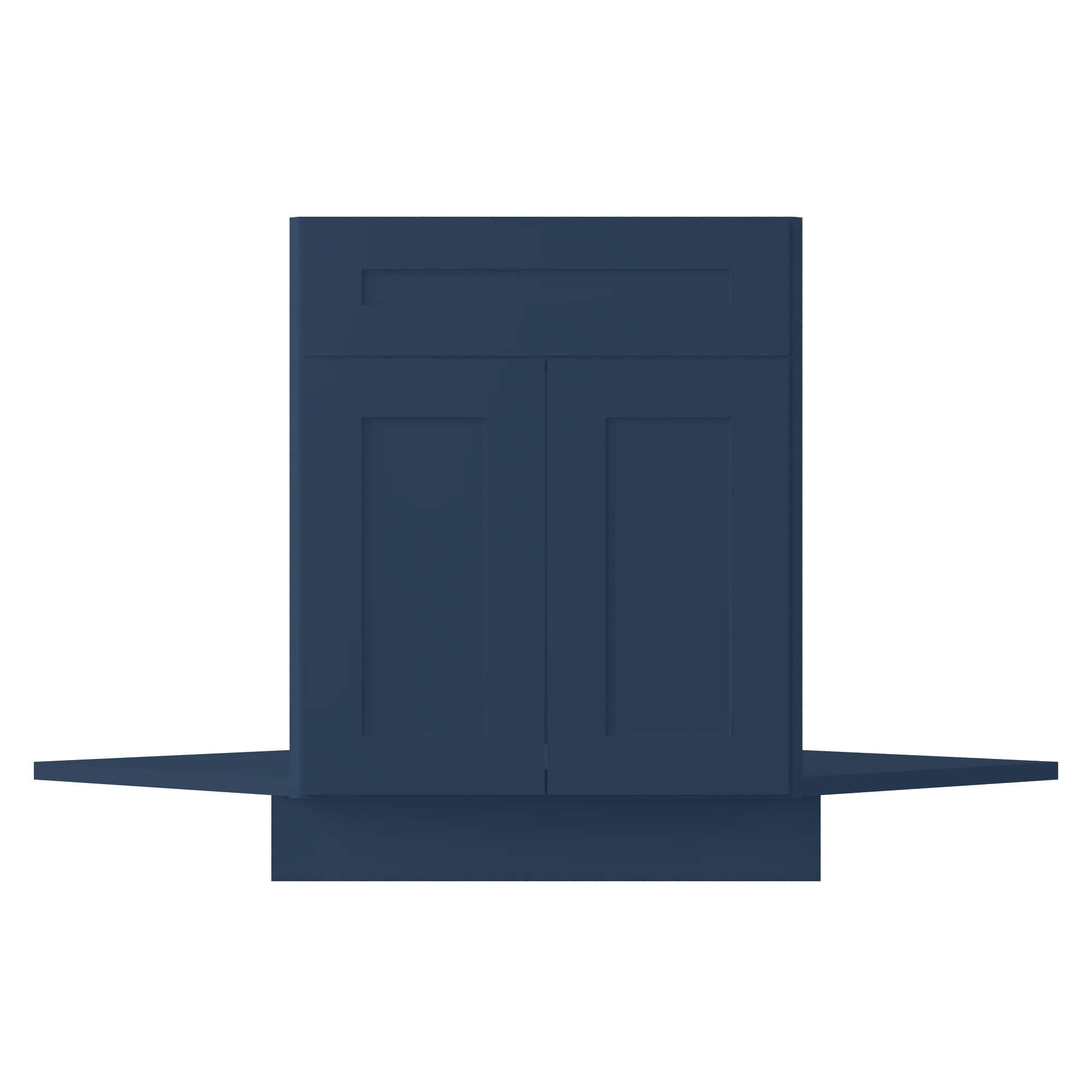Sink Front Corner Base Kitchen Cabinet SFC42 Danbury Blue LessCare 34.5 in. height 42 in. depth - Image 3