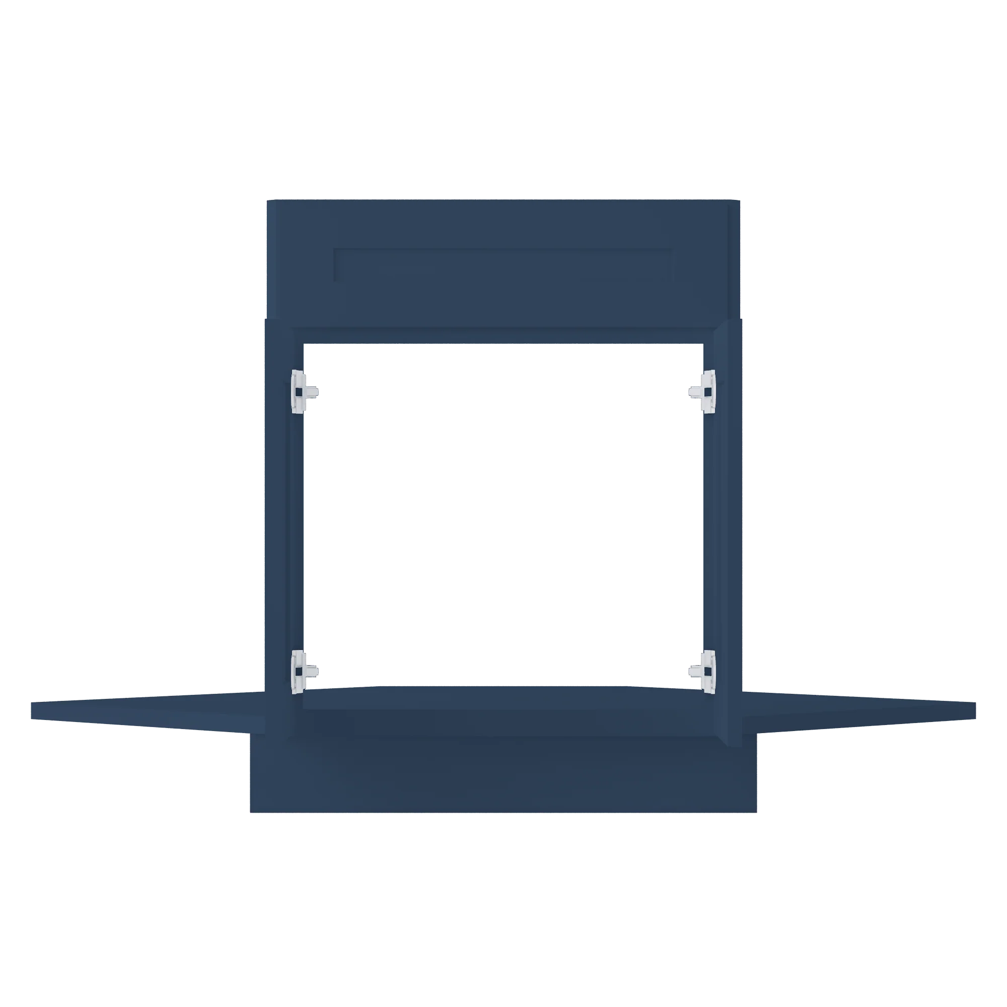 Sink Front Corner Base Kitchen Cabinet SFC42 Danbury Blue LessCare 34.5 in. height 42 in. depth - Image 5