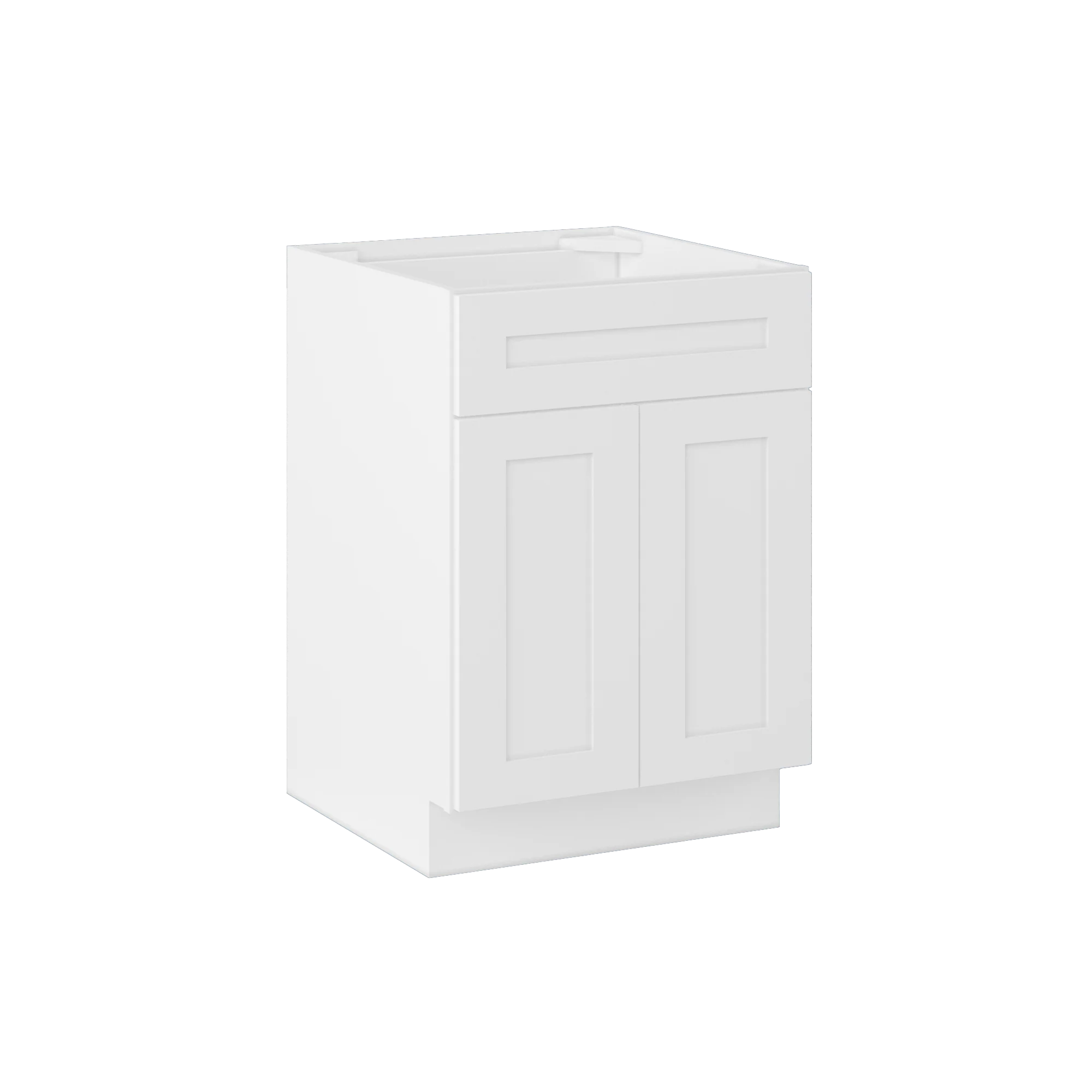 Sink Base Kitchen Cabinet SB24 Alpina White LessCare 24 in. width 34.5 in. height 24 in. depth - Image 2