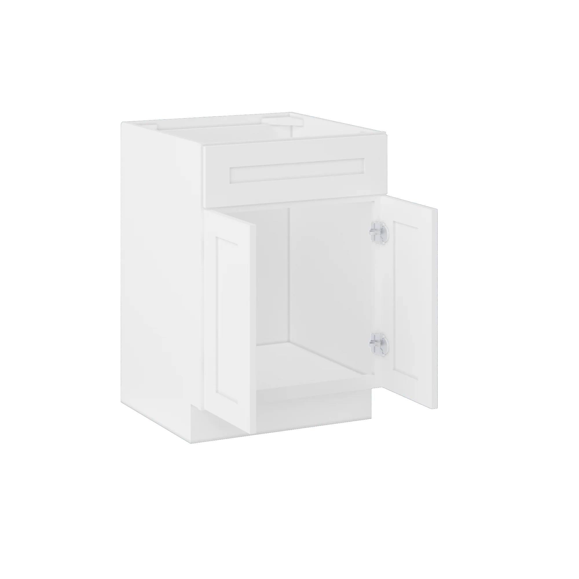Sink Base Kitchen Cabinet SB24 Alpina White LessCare 24 in. width 34.5 in. height 24 in. depth - Image 4