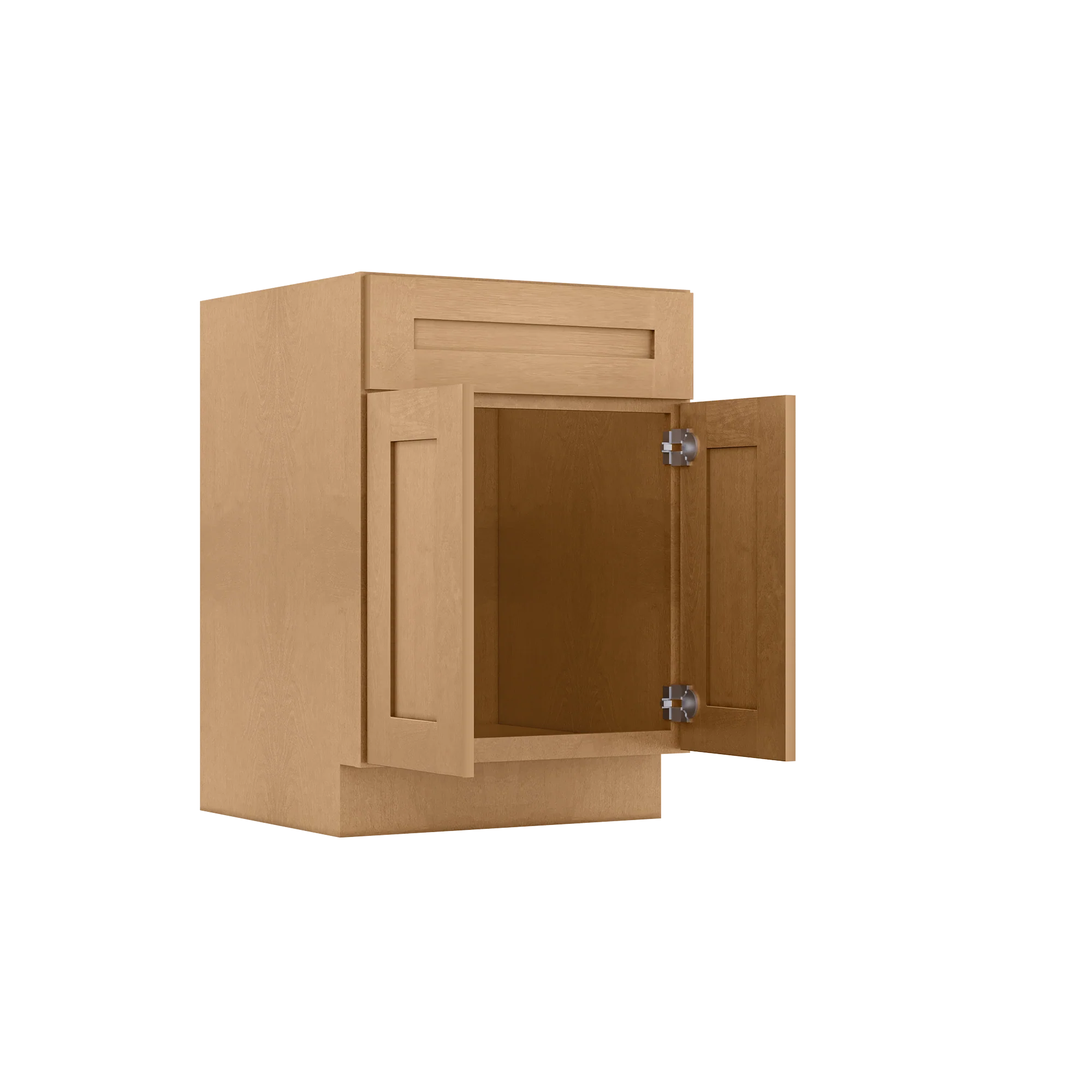 Sink Base Kitchen Cabinet SB24 Shaker Toffee LessCare 24 in. width 34.5 in. height 24 in. depth - Image 4
