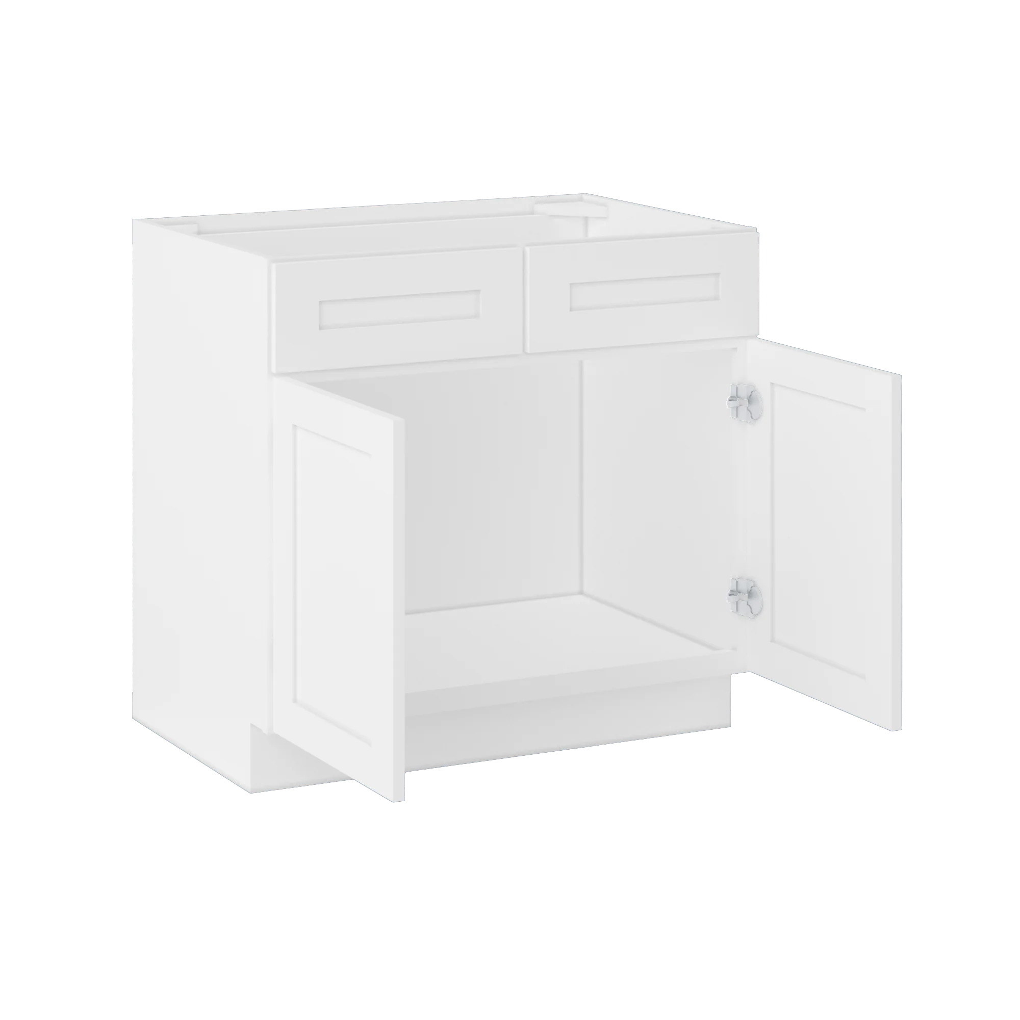 Sink Base Kitchen Cabinet SB36 Alpina White LessCare 36 in. width 34.5 in. height 24 in. depth - Image 4