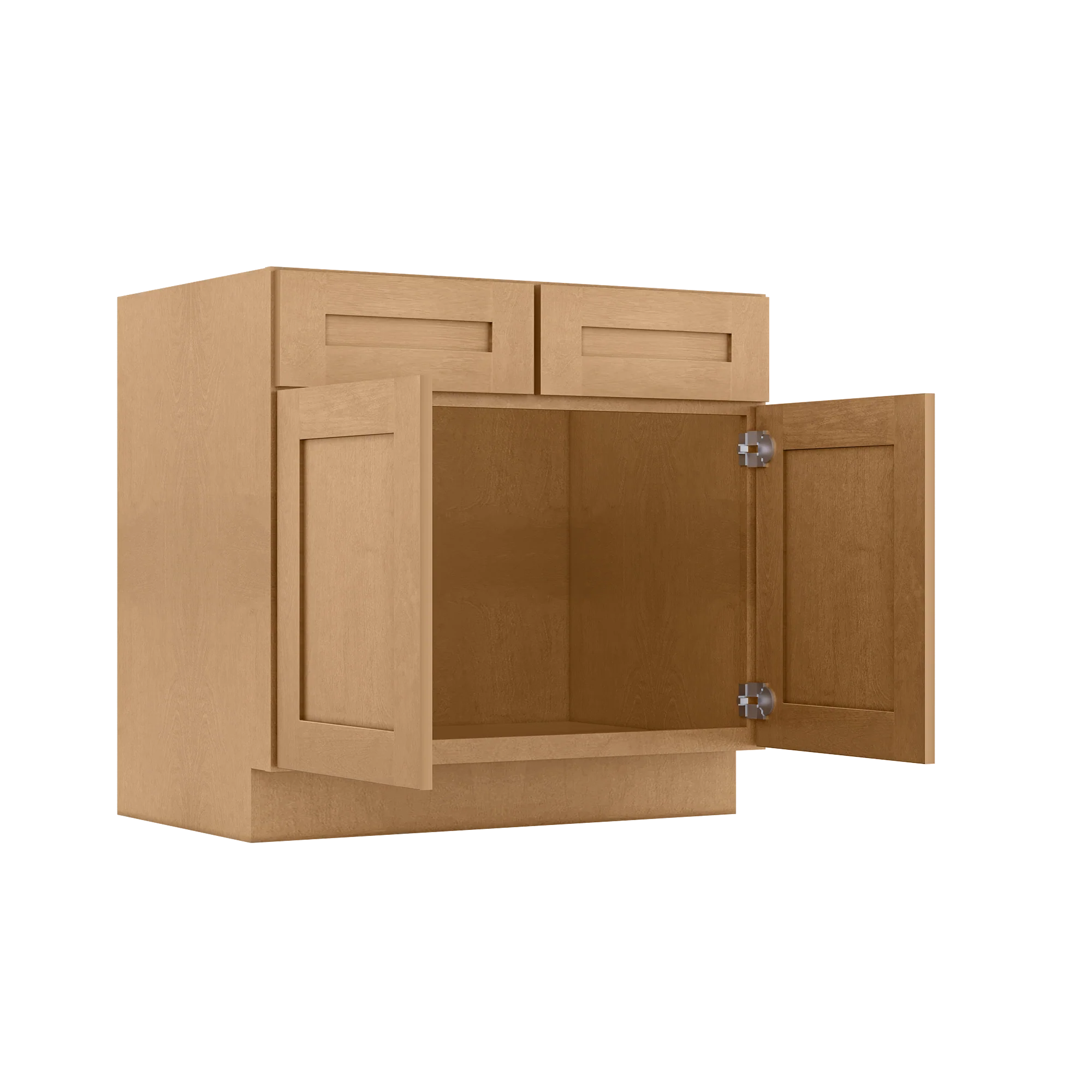 Sink Base Kitchen Cabinet SB36 Shaker Toffee LessCare 36 in. width 34.5 in. height 24 in. depth - Image 4