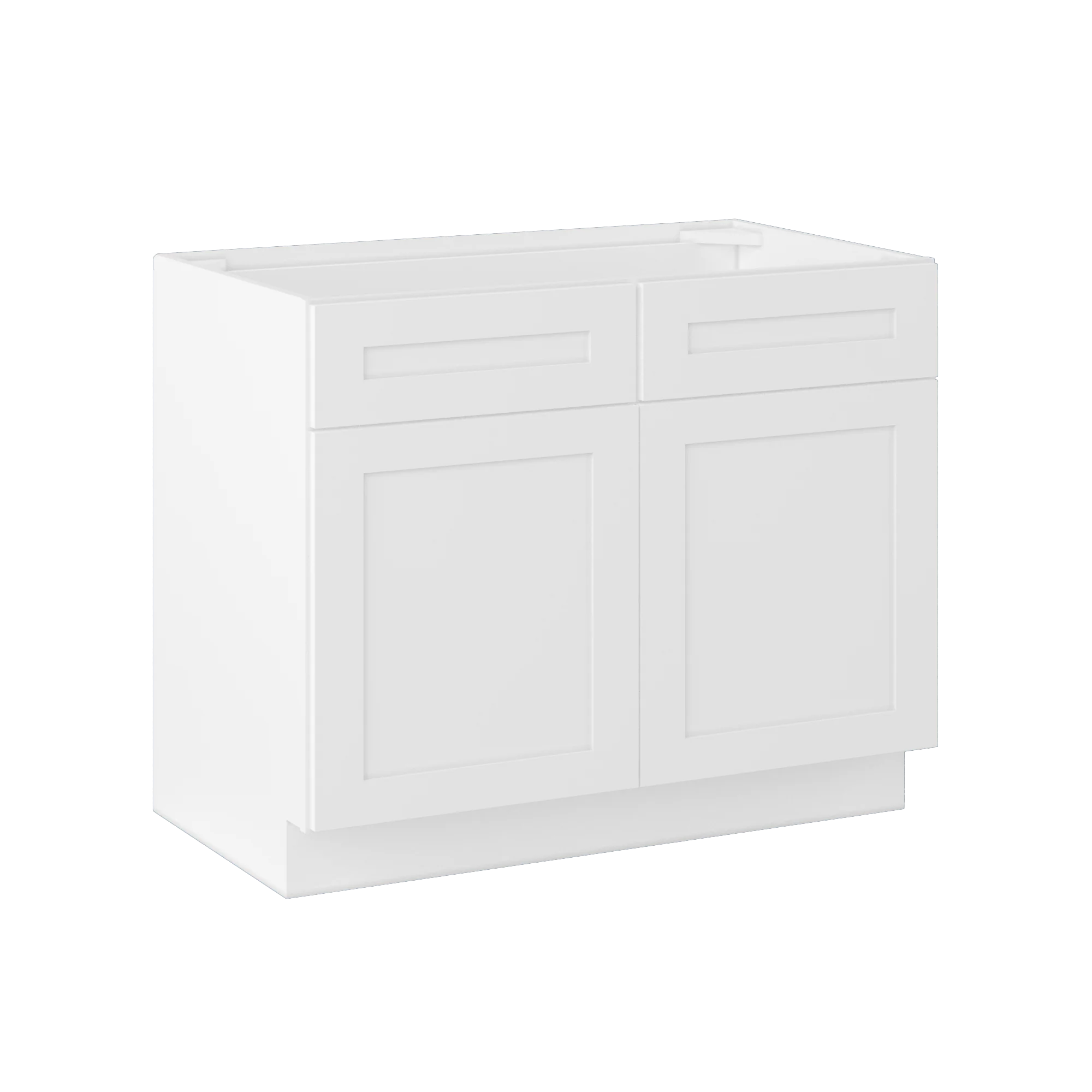 Sink Base Kitchen Cabinet SB42 Alpina White LessCare 42 in. width 34.5 in. height 24 in. depth - Image 2