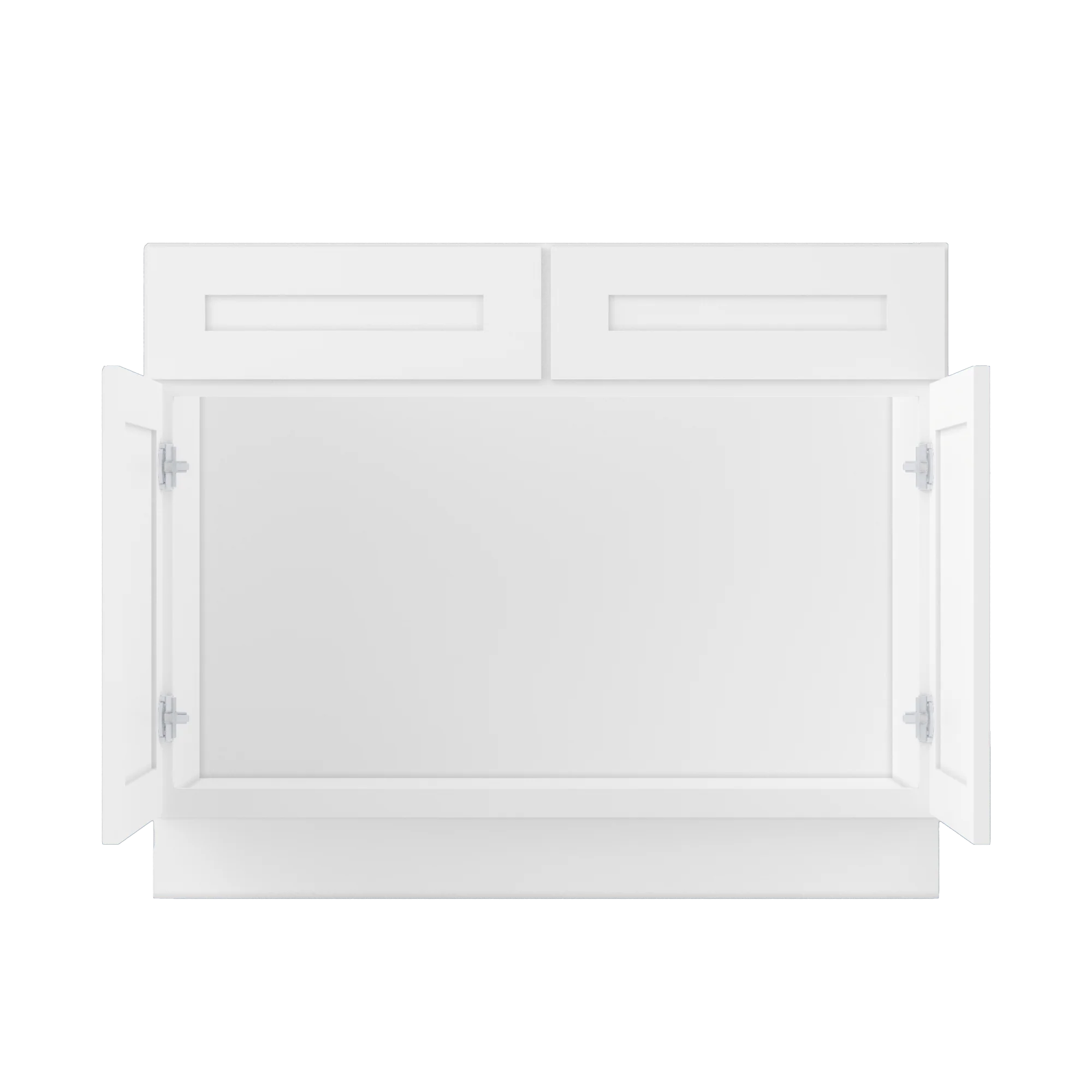 Sink Base Kitchen Cabinet SB42 Alpina White LessCare 42 in. width 34.5 in. height 24 in. depth - Image 5