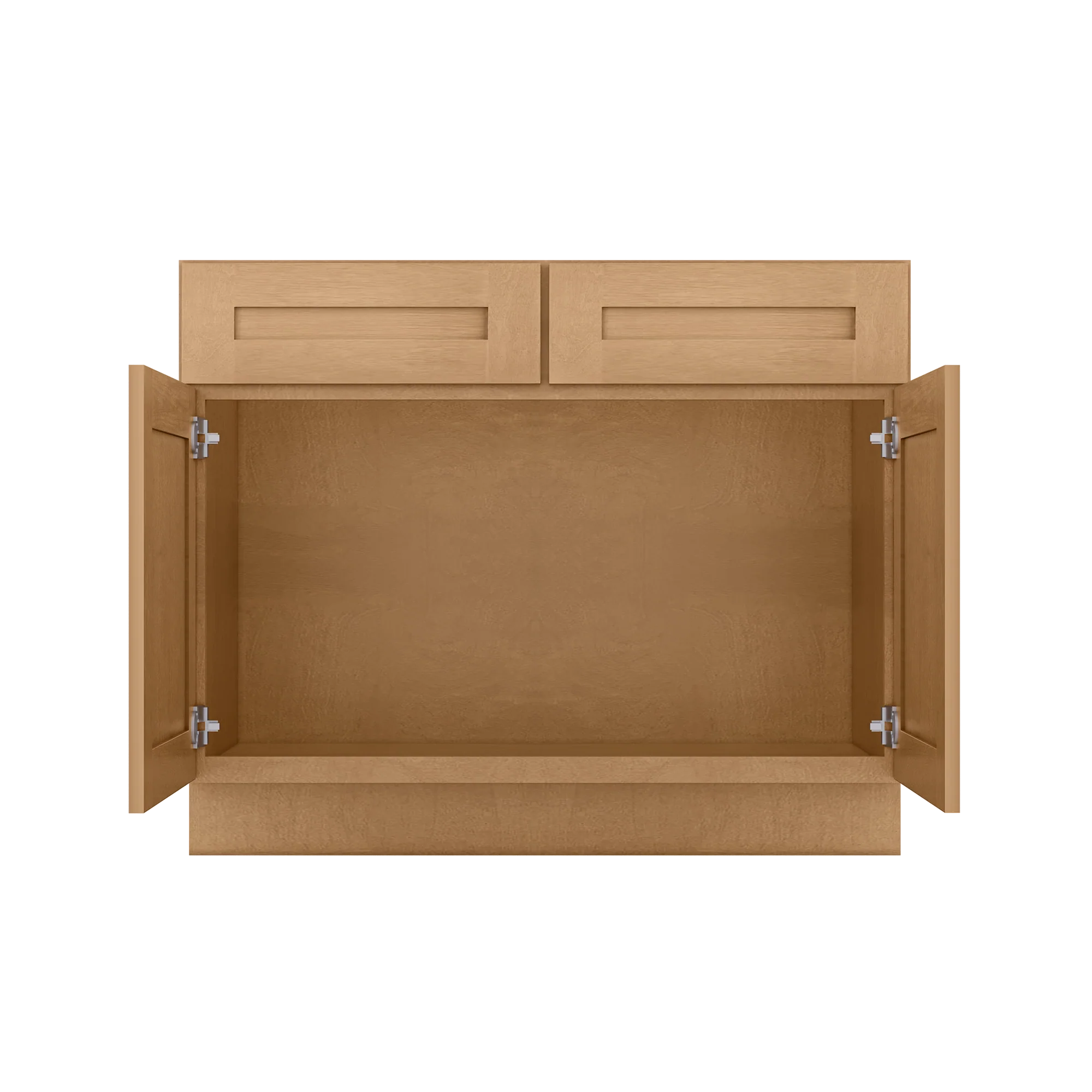 Sink Base Kitchen Cabinet SB42 Shaker Toffee LessCare 42 in. width 34.5 in. height 24 in. depth - Image 5