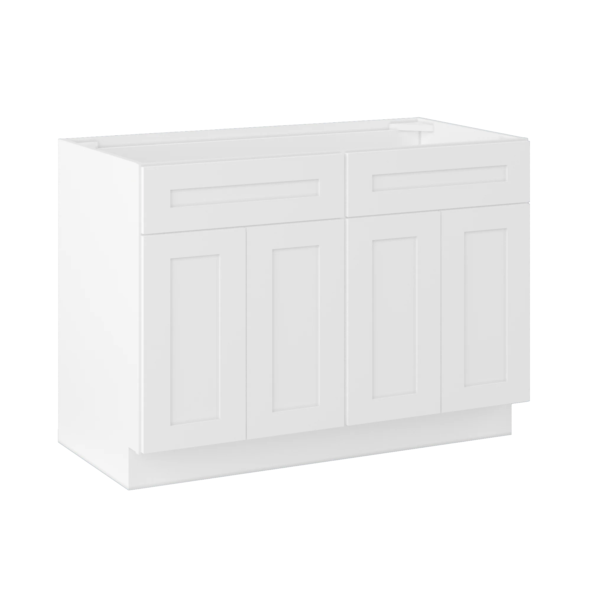 Sink Base Kitchen Cabinet SB48 Alpina White LessCare 48 in. width 34.5 in. height 24 in. depth - Image 2