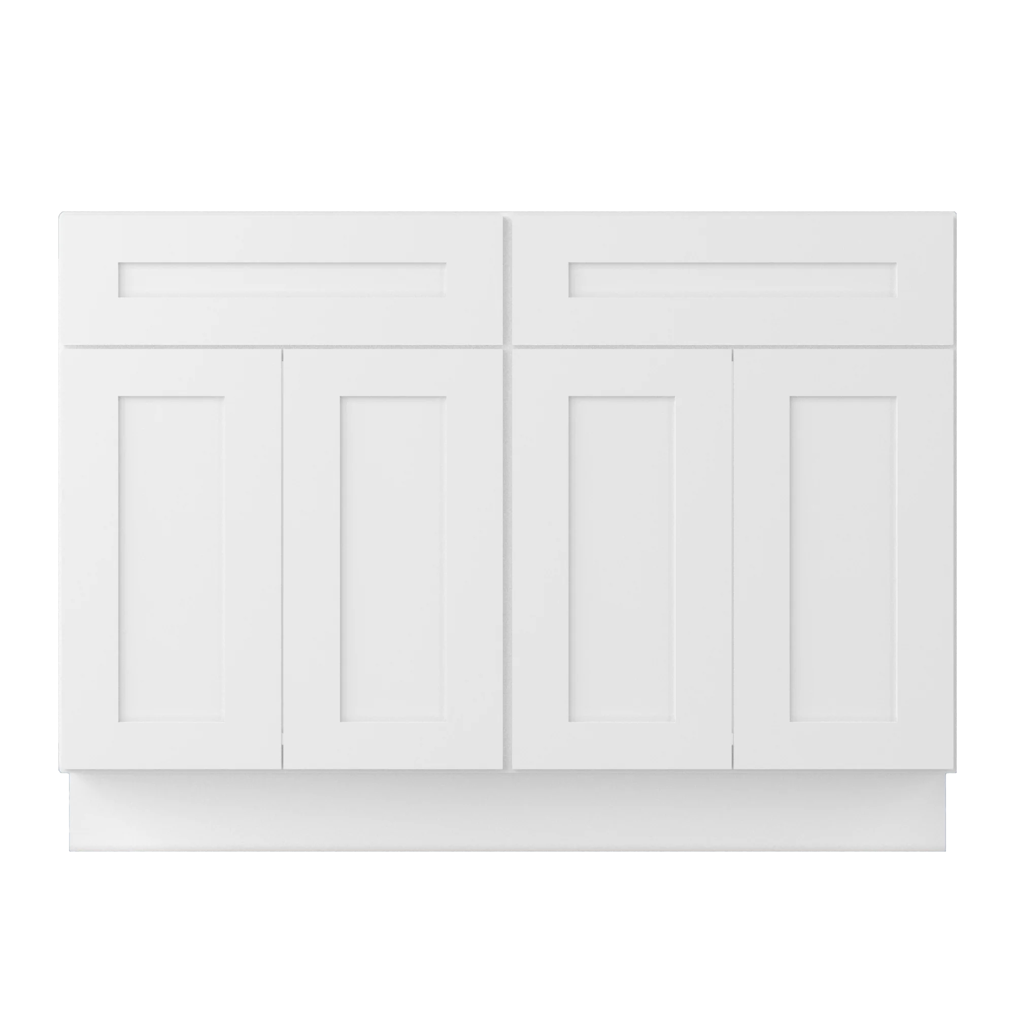 Sink Base Kitchen Cabinet SB48 Alpina White LessCare 48 in. width 34.5 in. height 24 in. depth - Image 3