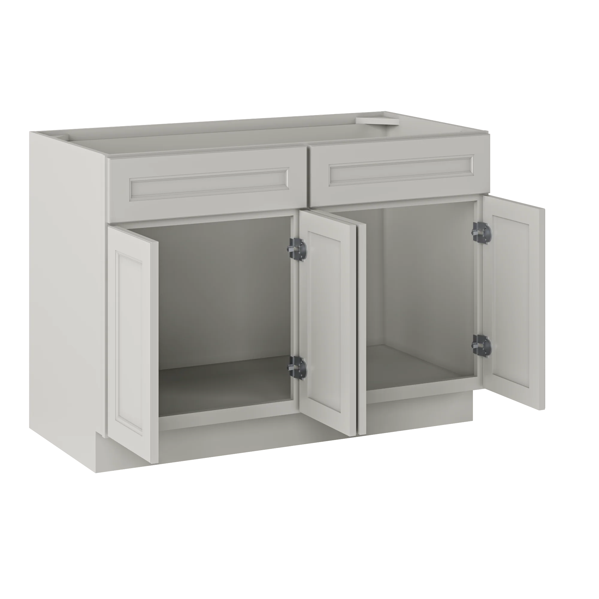 Sink Base Kitchen Cabinet SB48 Milan Pearl 48 in. width 34.5 in. height 24 in. depth - Image 4