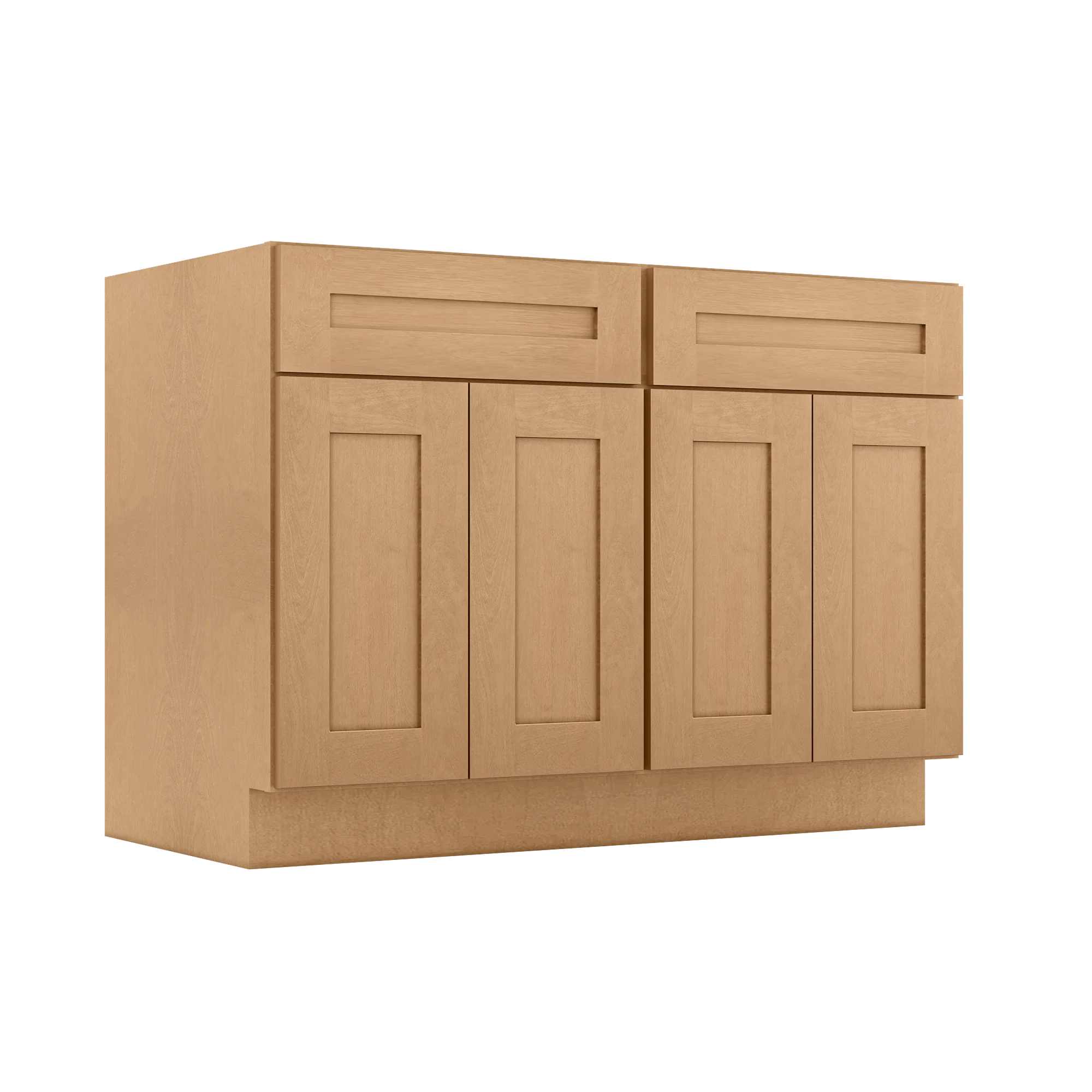 Sink Base Kitchen Cabinet SB48 Shaker Toffee LessCare 48 in. width 34.5 in. height 24 in. depth - Image 2