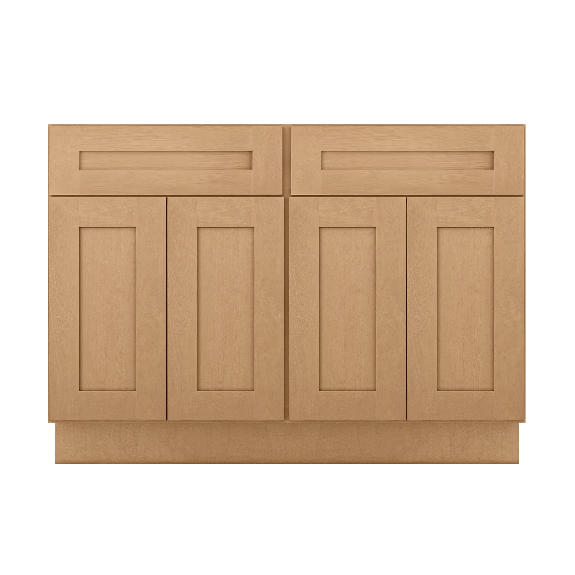 Sink Base Kitchen Cabinet SB48 Shaker Toffee LessCare 48 in. width 34.5 in. height 24 in. depth - Image 3