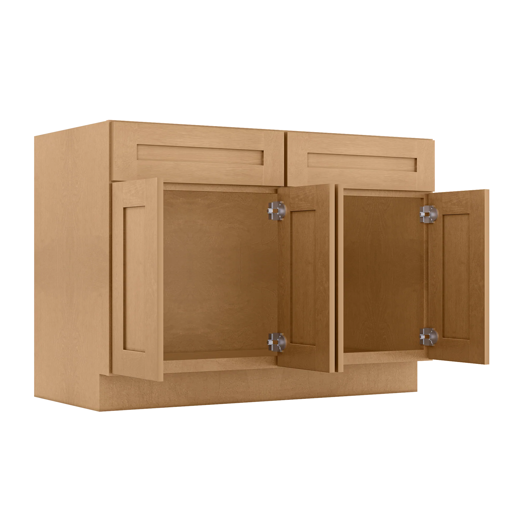 Sink Base Kitchen Cabinet SB48 Shaker Toffee LessCare 48 in. width 34.5 in. height 24 in. depth - Image 4