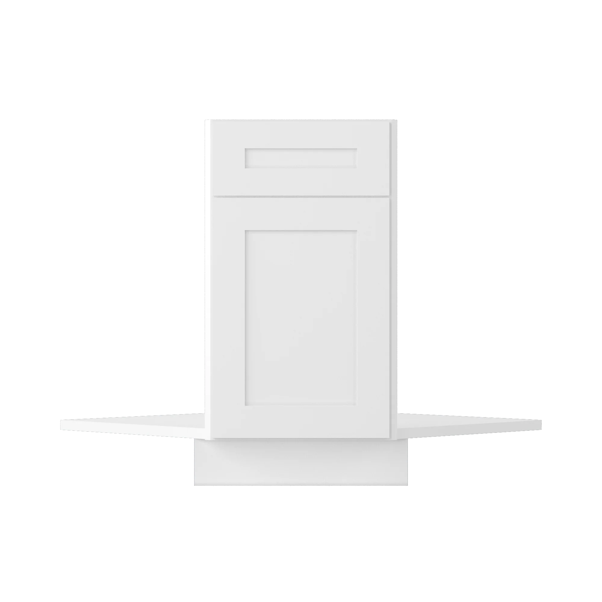 Sink Front Corner Base Kitchen Cabinet SFC36 Alpina White LessCare 34.5 in. height 36 in. depth - Image 2