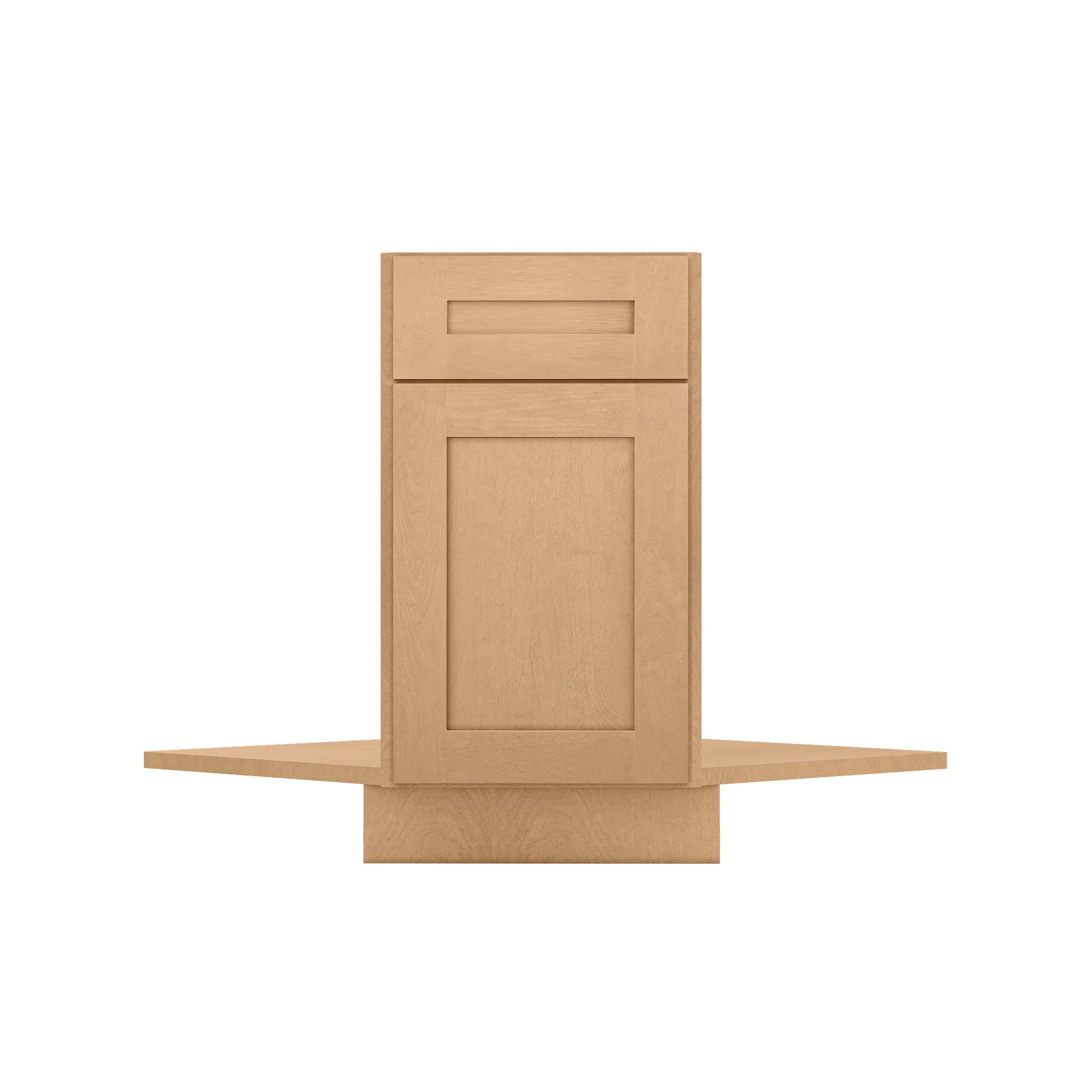 Sink Front Corner Base Kitchen Cabinet SFC36 Shaker Toffee LessCare 34.5 in. height 36 in. depth - Image 2