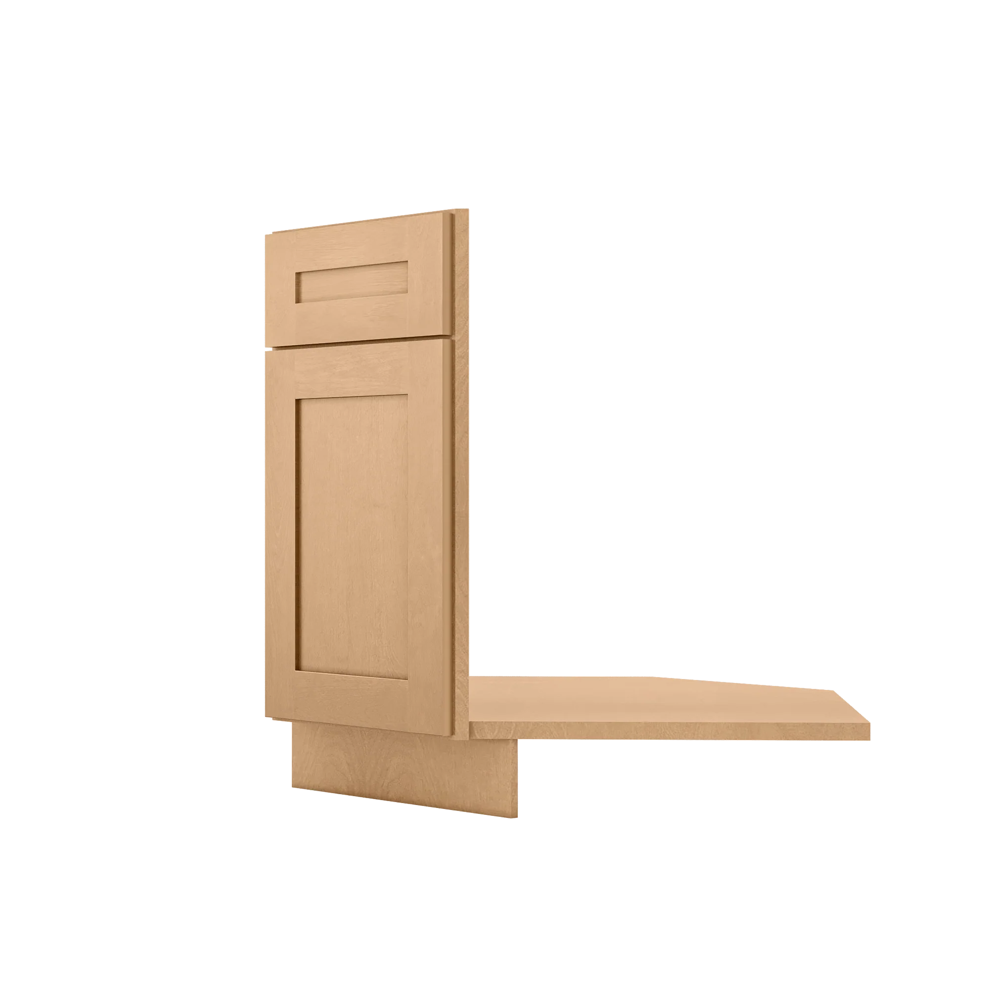 Sink Front Corner Base Kitchen Cabinet SFC36 Shaker Toffee LessCare 34.5 in. height 36 in. depth - Image 3